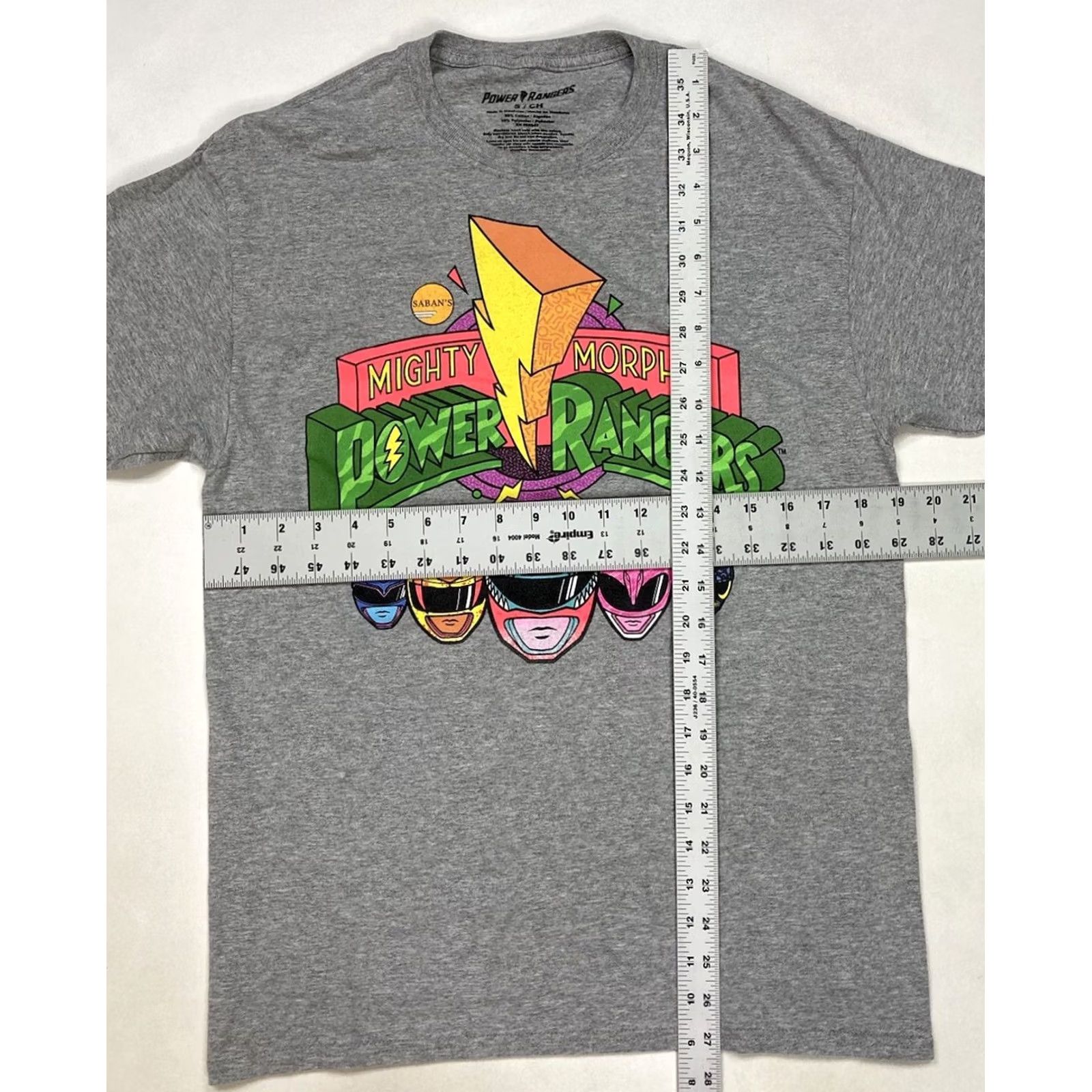 Vintage VINTAGE Power Rangers Graphic T-shirt Men Small Gray Short Sleeve TV Show Size US S / EU 44-46 / 1 - 5 Thumbnail