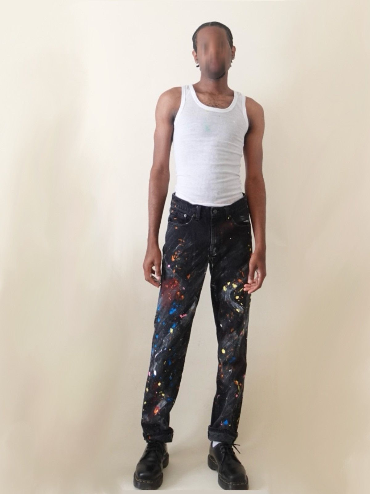 Japanese Brand Cosmic paint splatter jeans Size US 32 / EU 48 - 5 Thumbnail