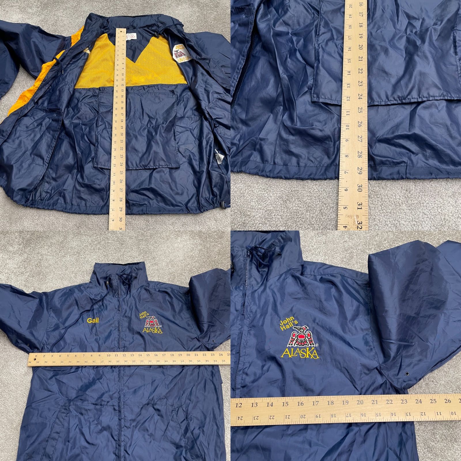 Rains John Hall's Alaska Windbreaker Mens Jacket Regular Medium Blue Full Zip Outdoor Windbreaker Size US M / EU 48-50 / 2 - 9 Thumbnail