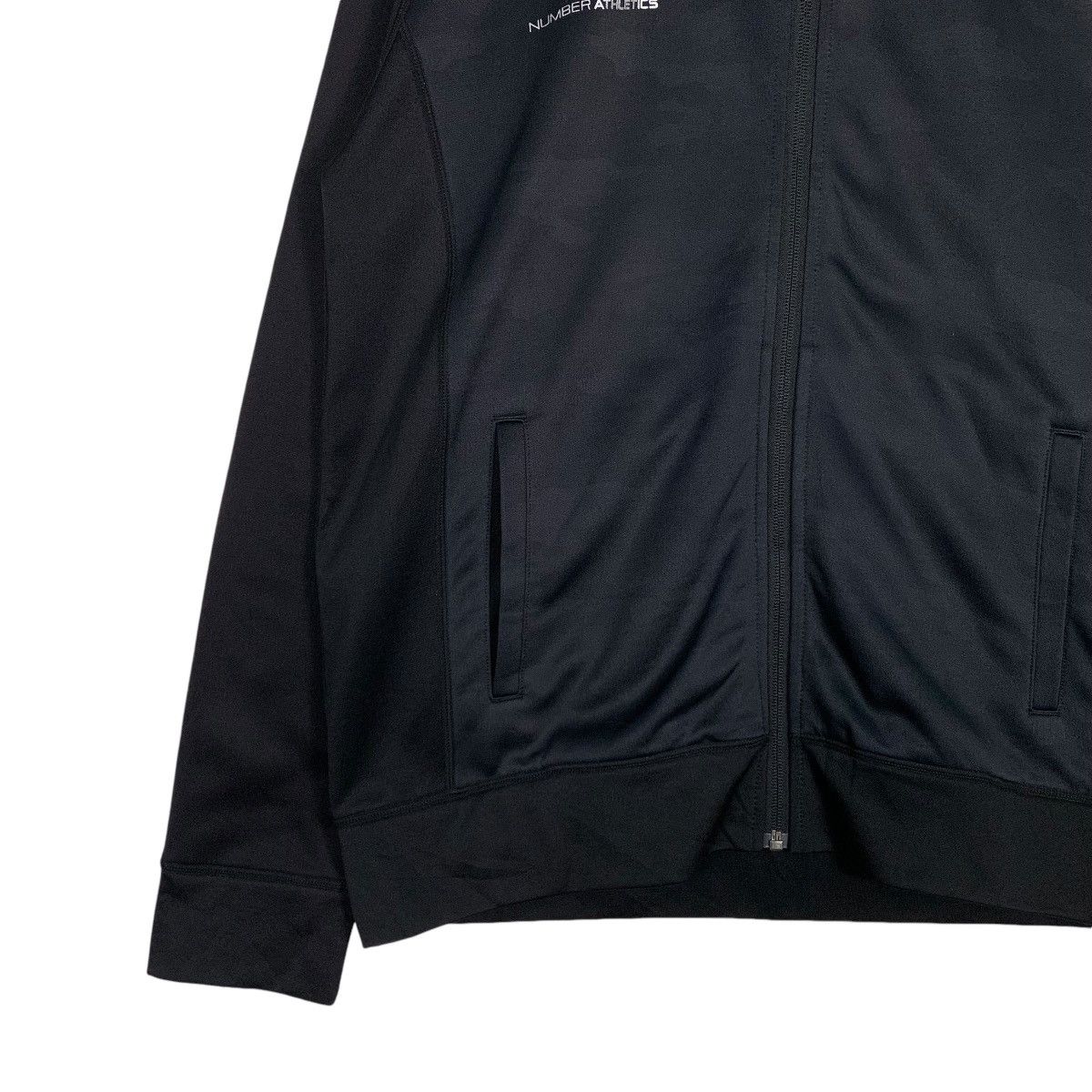 Japanese Brand NUMBER ATHLETICS Big Logo Zipper Hoodie Sweatshirt #1277-C57 Size US L / EU 52-54 / 3 - 4 Thumbnail