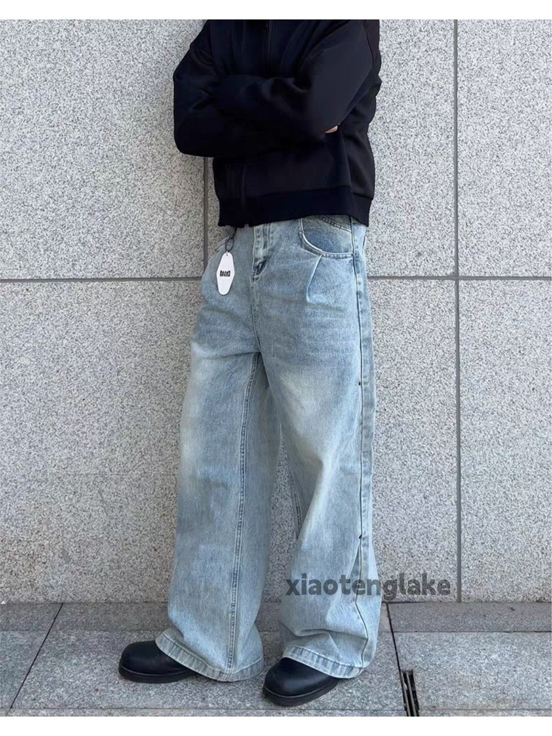 Jean otl erd vetements style bootcut loose baggy faded jeans Size US 30 / EU 46 - 2 Thumbnail