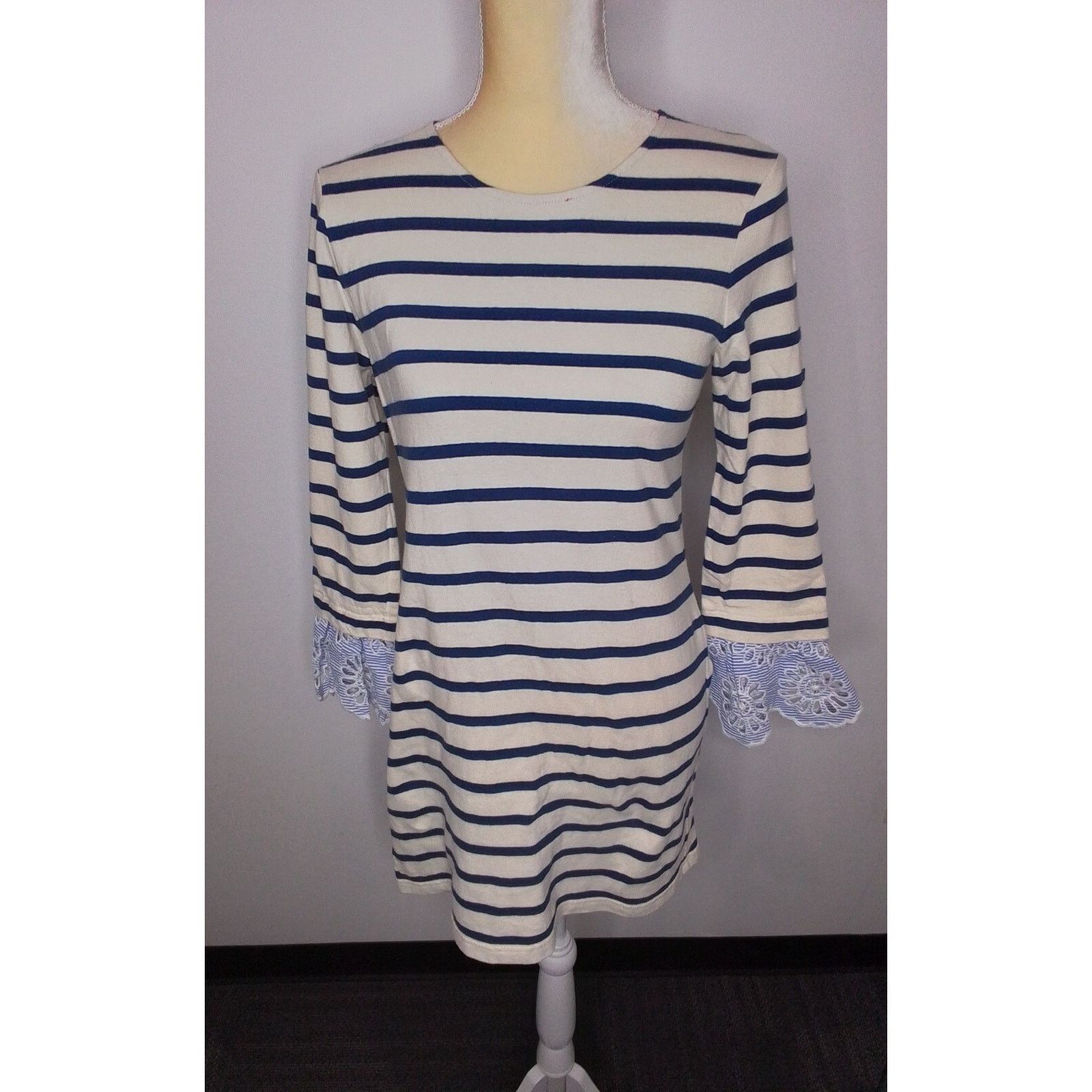 Sea New York Sea New York Women's Dress Small Striped White and Blue Size S / US 4 / IT 40 - 2 Thumbnail
