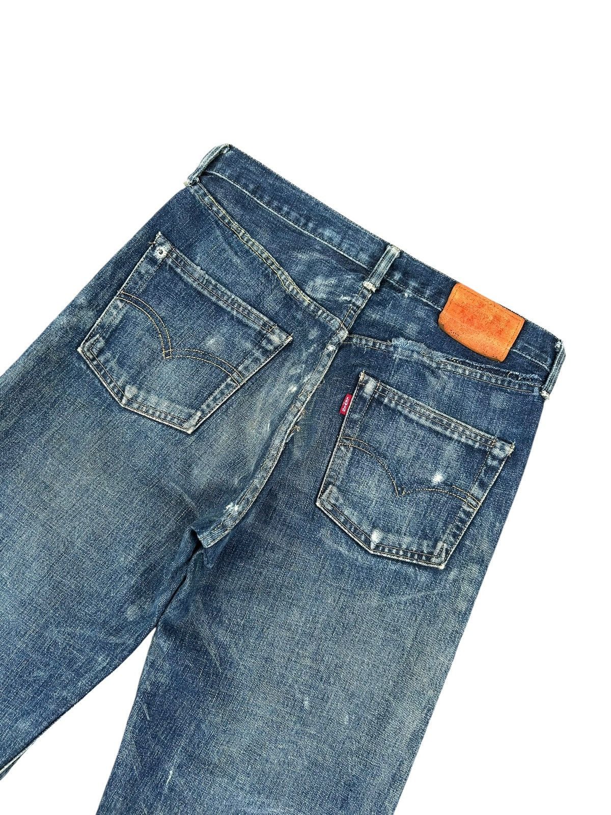 Kapital Vintage Levis big E Selvedge Distressed Denim Jeans Size US 30 / EU 46 - 15 Thumbnail