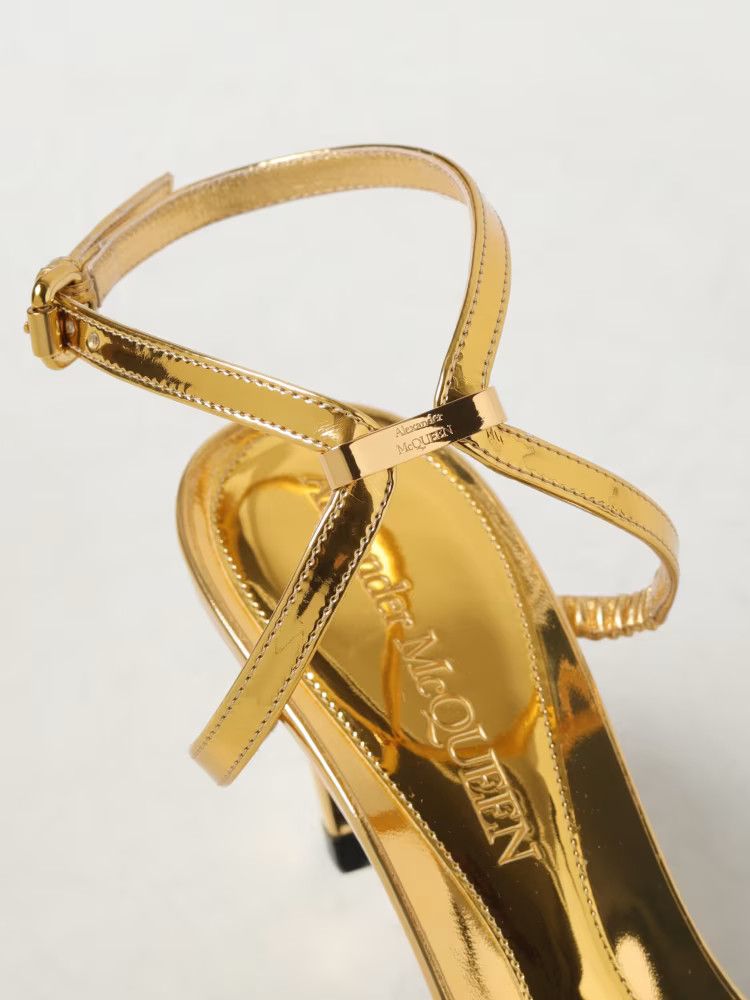 Alexander McQueen o1y0225 Sandals in Gold Size US 9 / IT 39 - 4 Thumbnail