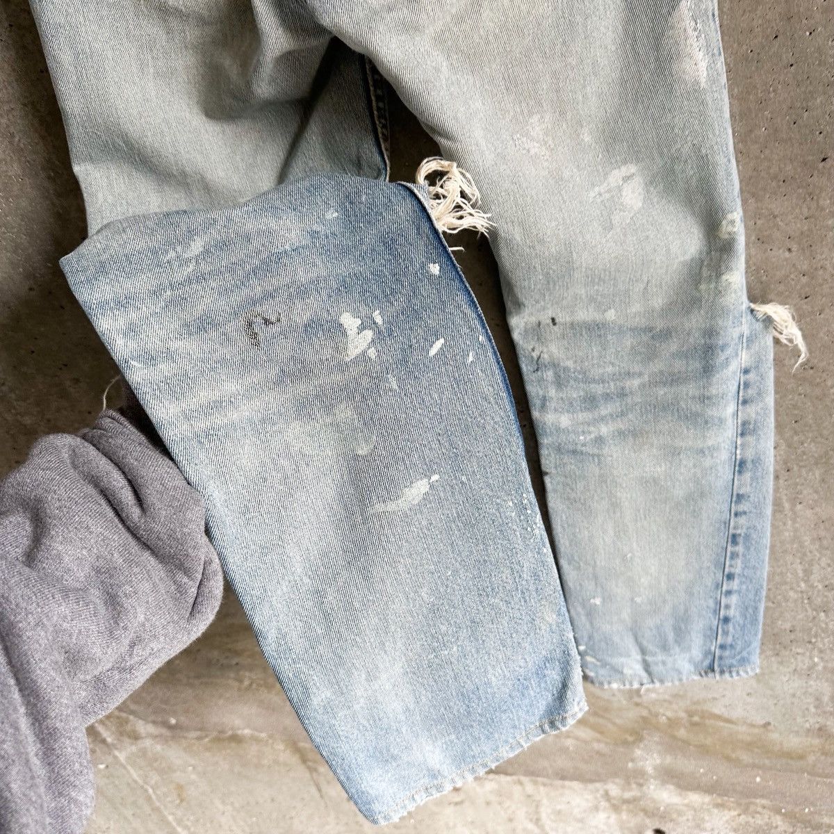 Vintage Helmut Lang THRASHED Painter Denim