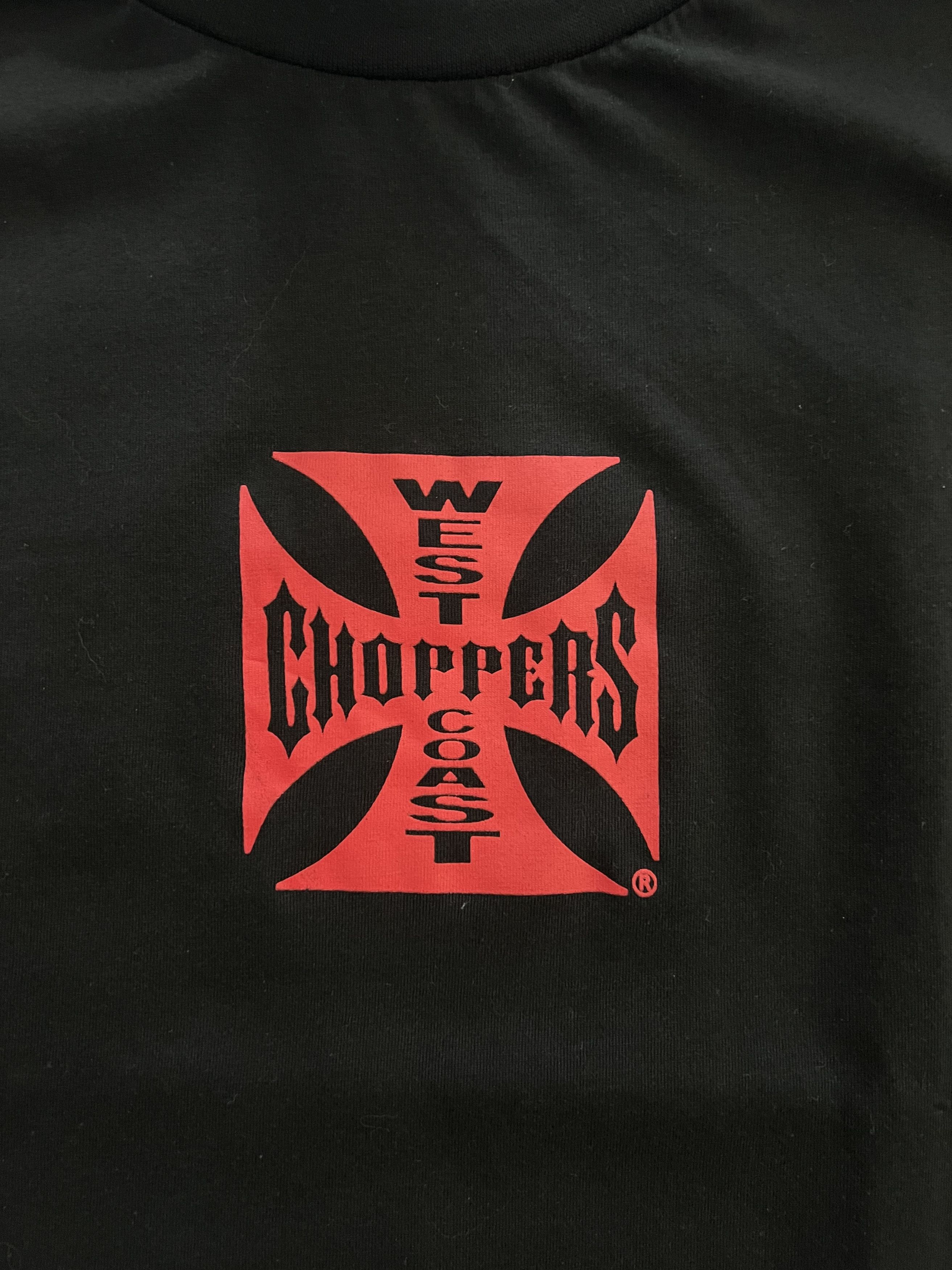 West Coast Choppers - Red/Black Vintage Sleeveless Shirt