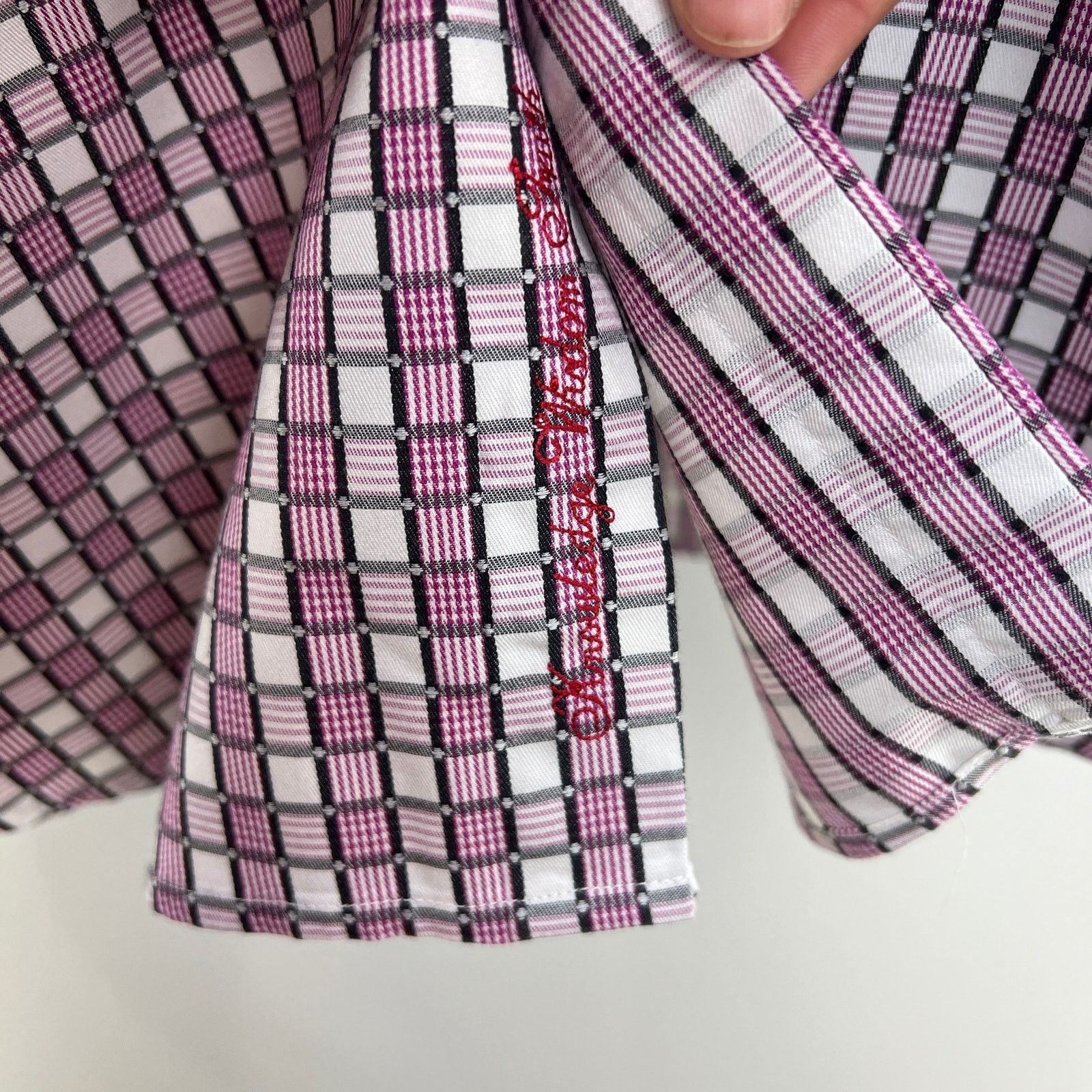 Vintage Robert Graham Button Down Shirt Check Grid Print Size US M / EU 48-50 / 2 - 7 Thumbnail