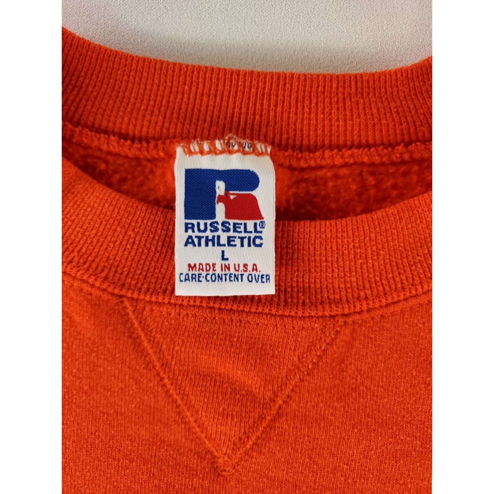 Russell Athletic VINTAGE Oklahoma State Pokes Russell Athletic Sweatshirt VTG 90s Made USA Orange Mens L Shirt Size US L / EU 52-54 / 3 - 4 Thumbnail