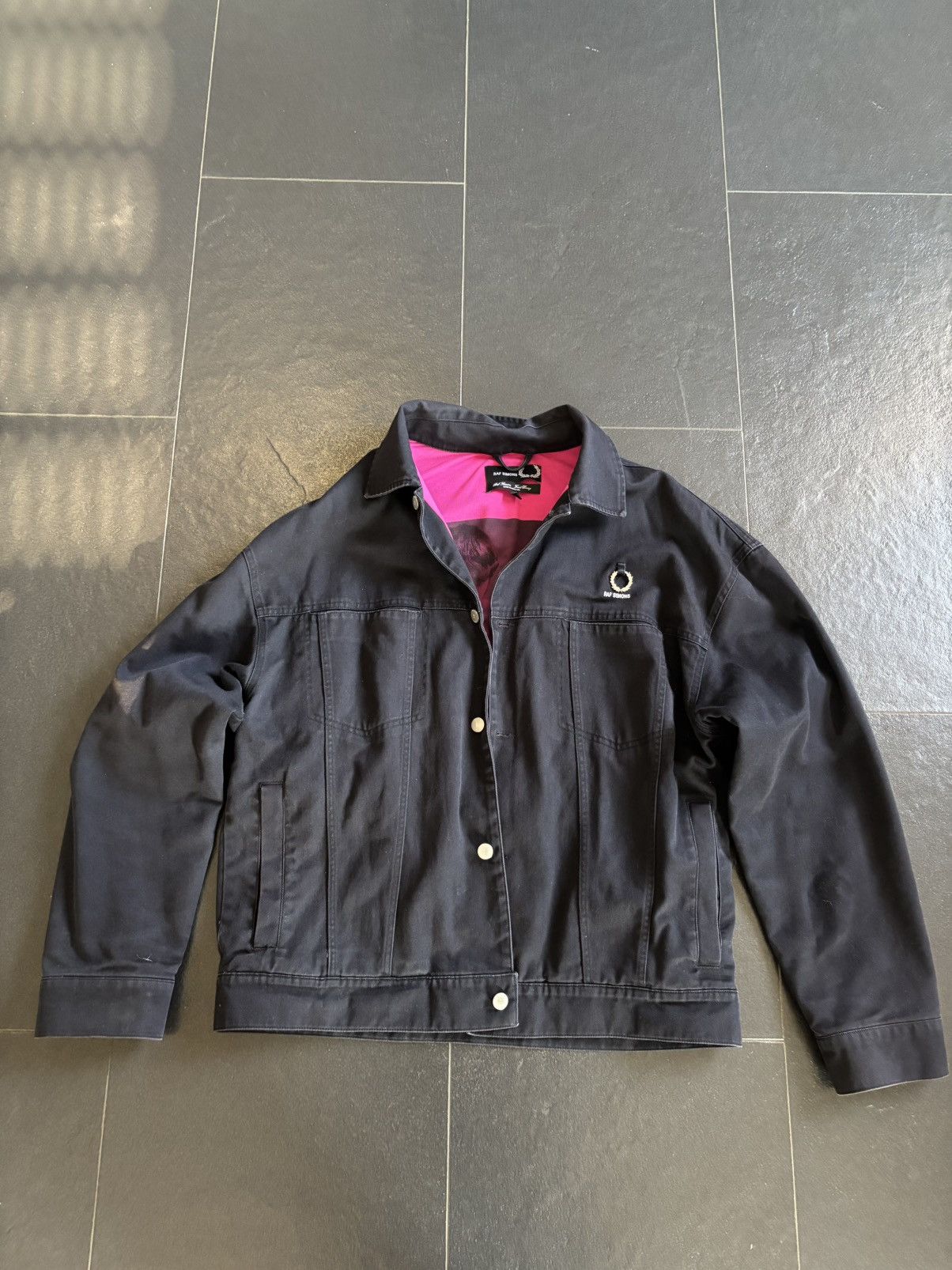 Fred Perry × Raf Simons Raf Simons x Fred Perry Christiane F Denim Bomber Size US M / EU 48-50 / 2 - 1 Thumbnail