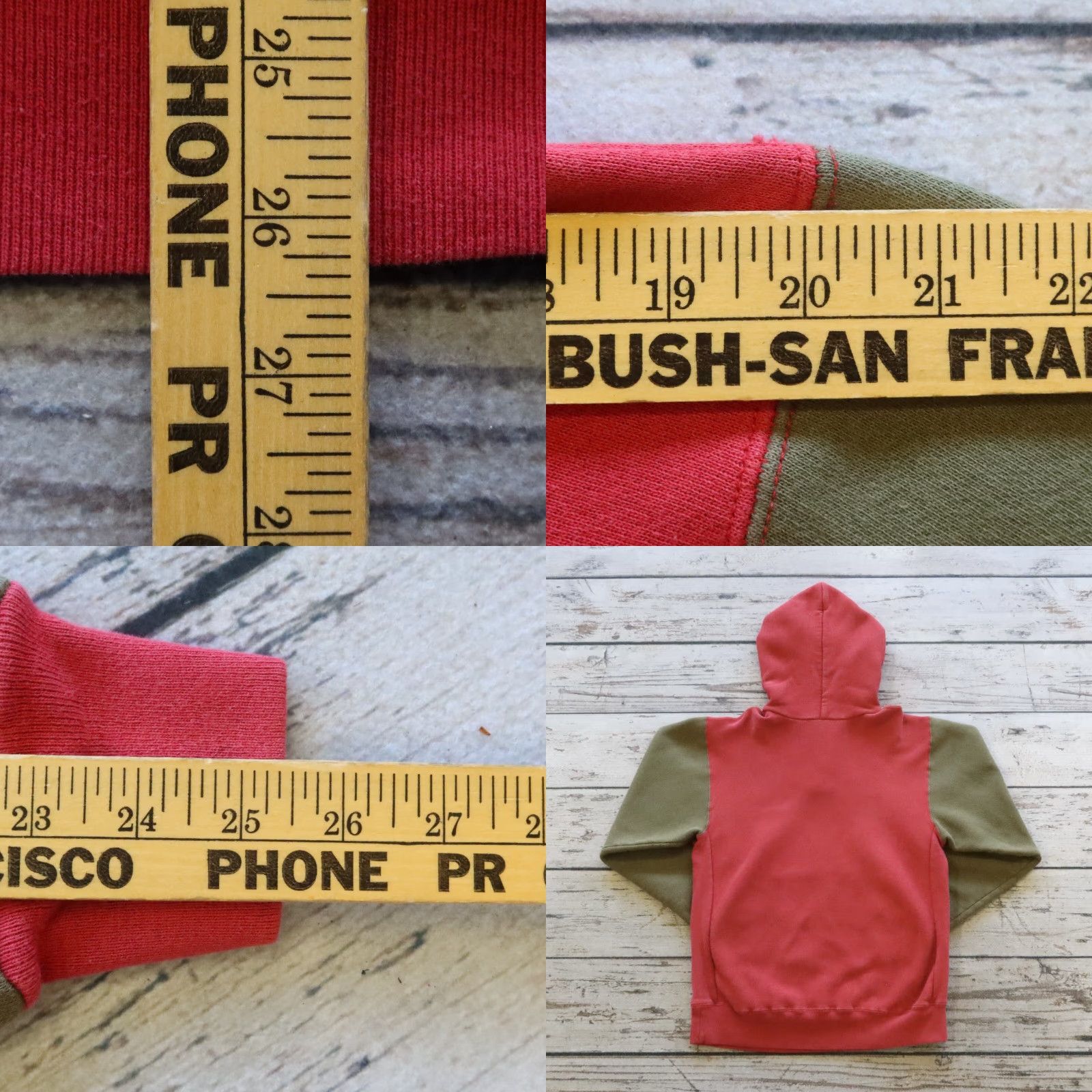 Carhartt Vintage Carhartt Two Tone Hoodie Sweatshirt Mens M Red Size US M / EU 48-50 / 2 - 8 Thumbnail