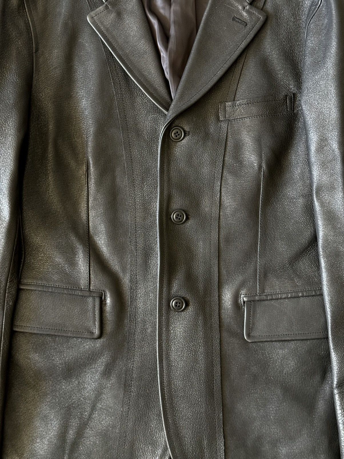 Comme des Garcons Comme Des Garcons Homme - 2007 - Pig Skin Leather Blazer Size US L / EU 52-54 / 3 - 7 Thumbnail