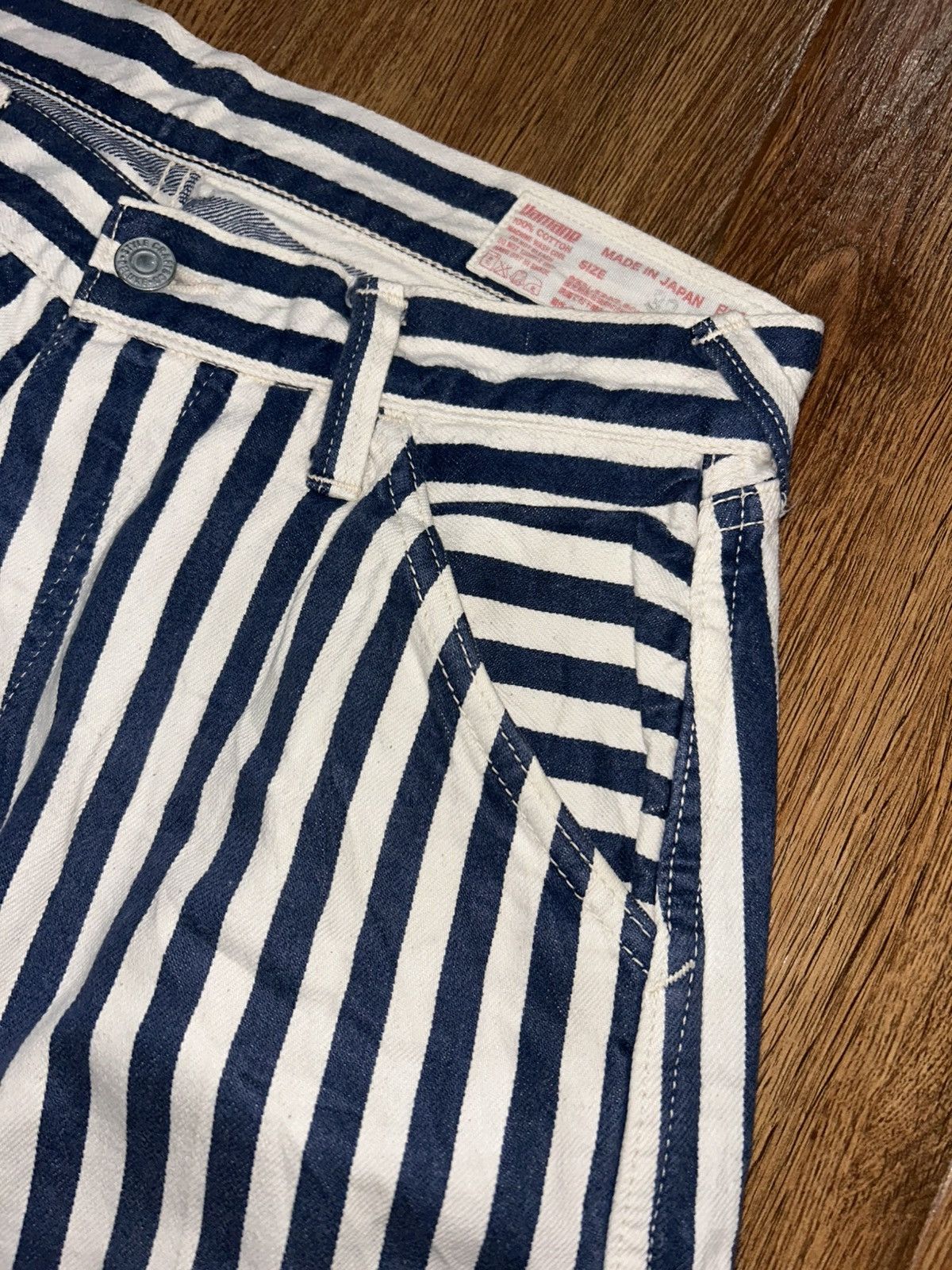 Evisu Evisu Hickory Denim Shortpants Size US 32 / EU 48 - 3 Thumbnail