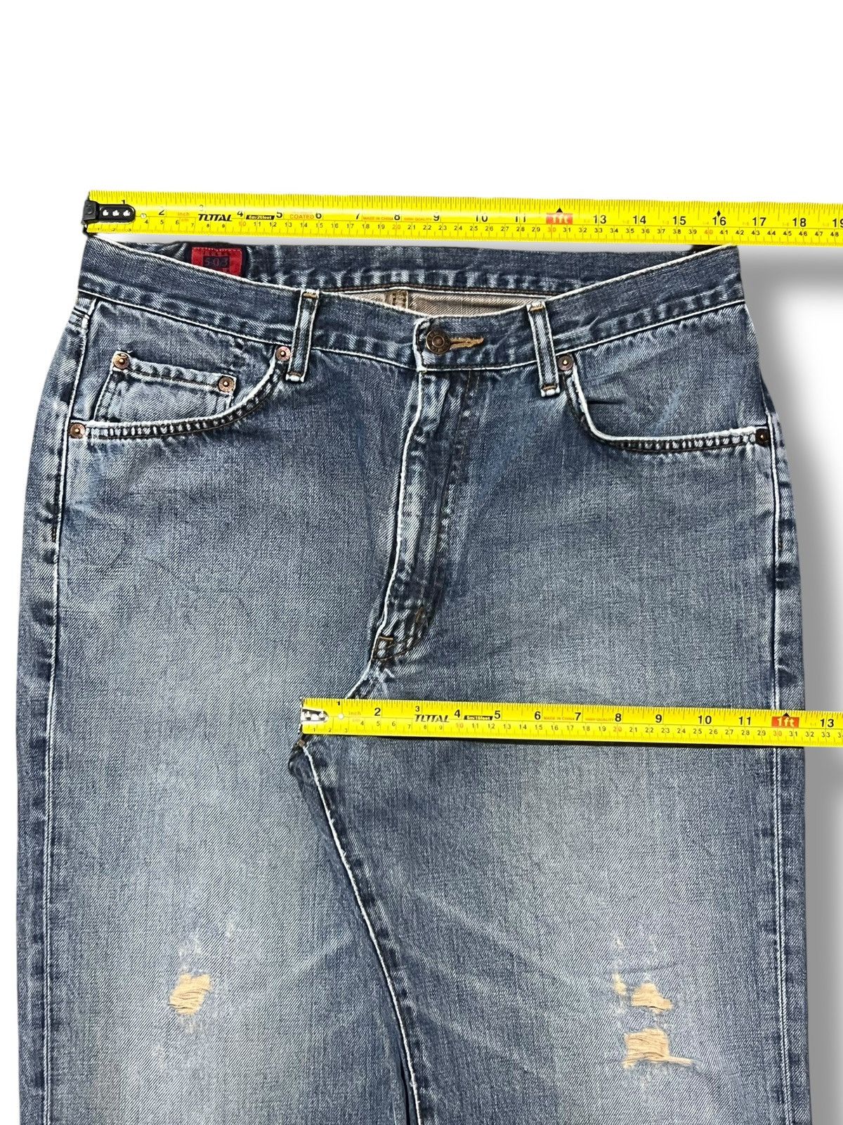 Edwin Vintage Edwin 503z Japan Faded, Distressed, Loose Fit Jeans Size US 33 - 17 Thumbnail