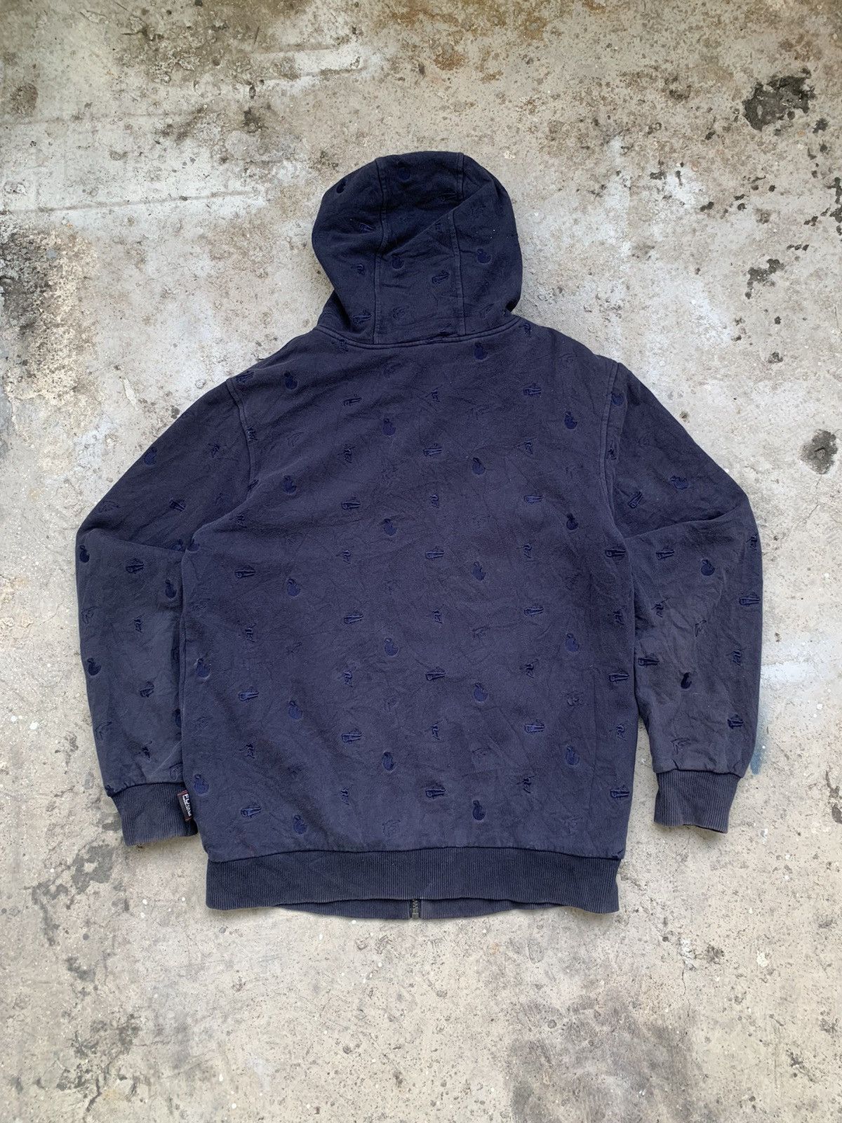 Fubu Y2k FUBU Monogram AOP Embroidery Zipper Hoodie Size US L / EU 52-54 / 3 - 8 Thumbnail