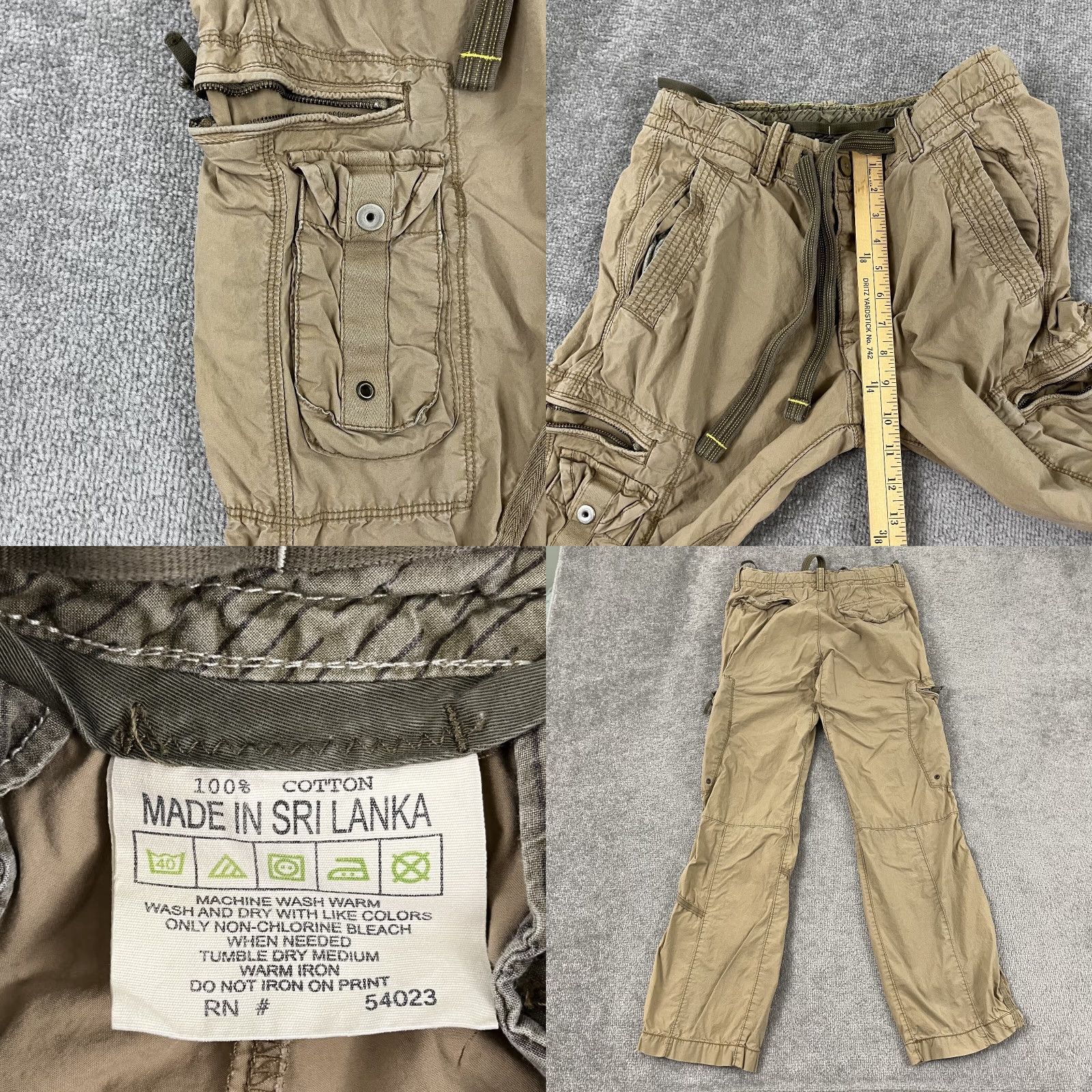Gap Gap Cargo Pants Women's 28-30 Adjustable Utility Tactical Brown Retro Classic Size 28" / US 6 / IT 42 - 8 Thumbnail