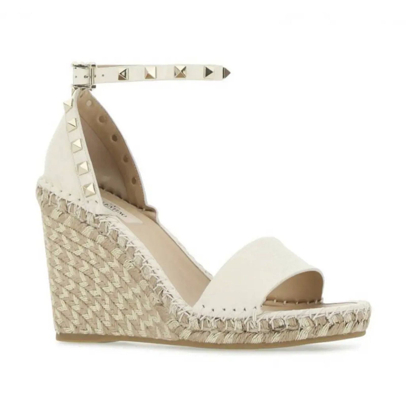 Valentino Rockstud Ankle Strap Platform Wedge Sandal Heel 41 Size US 11 / IT 41 - 3 Thumbnail