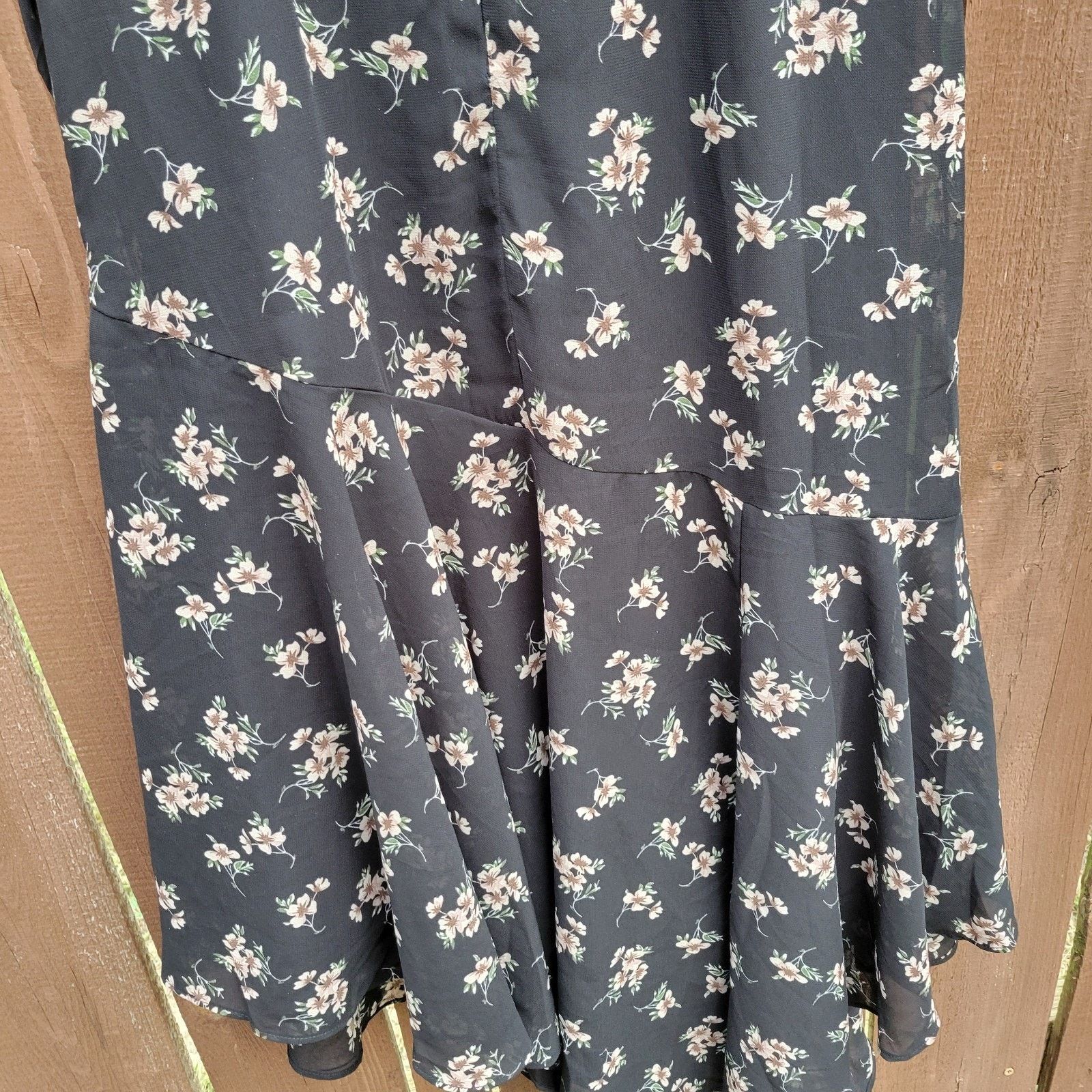& Other Stories Sugar Lips Kim Balboa Floral Midi Dress S Flutter Sleeve Size S / US 4 / IT 40 - 12 Thumbnail