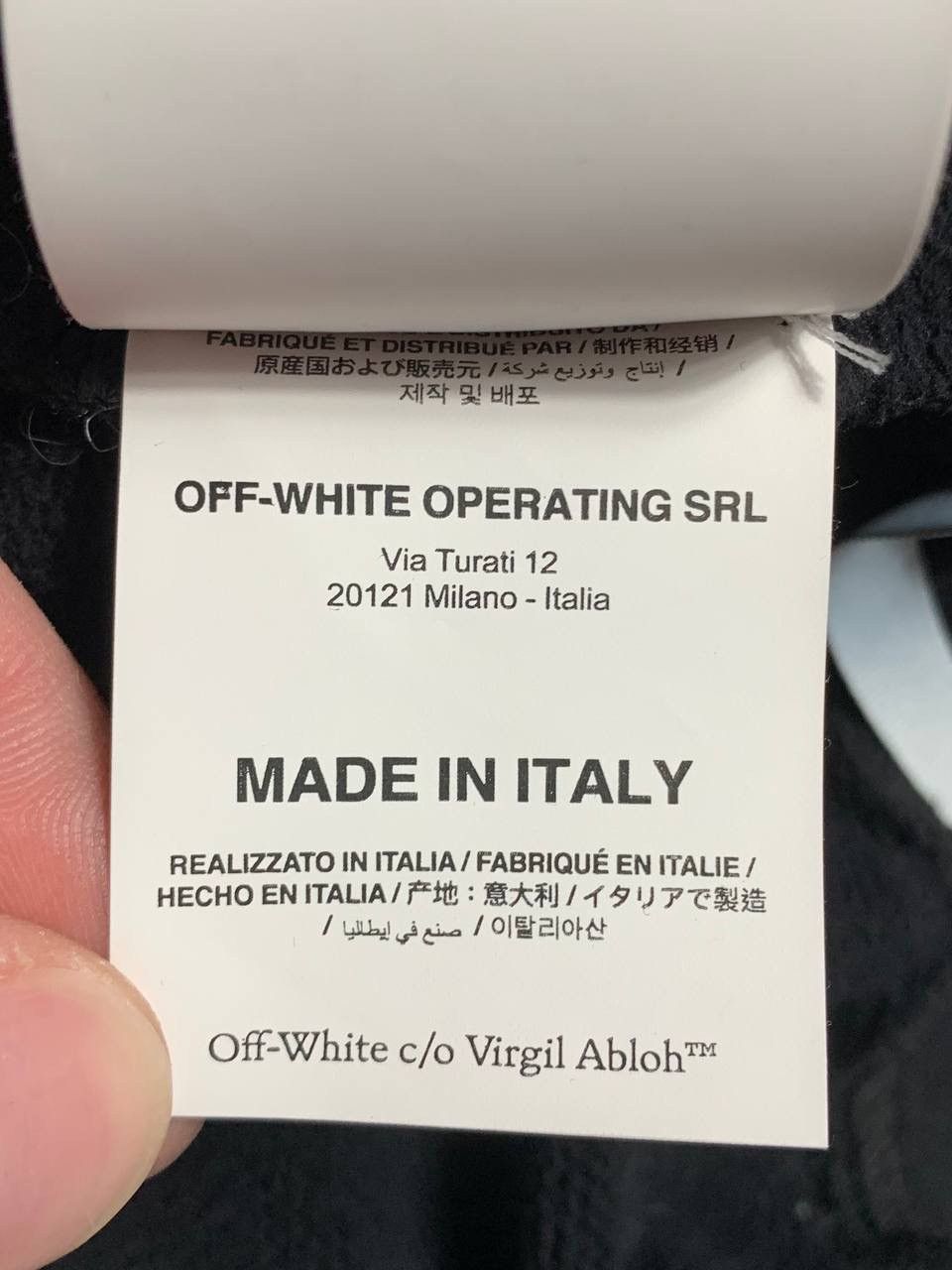Off-White Off-White Exactly The Opposite Black Hoodie Size US S / EU 44-46 / 1 - 13 Thumbnail
