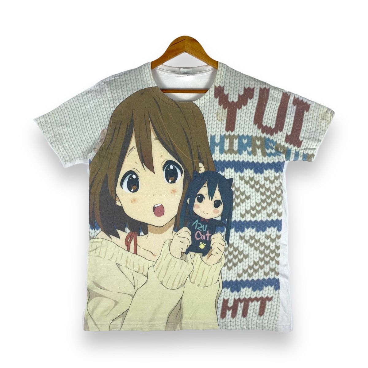 Anime × Japanese Brand × Vintage Vintage K-ON! Yui Hirasawa Full Print Anime Manga Cospa Tee Size US L / EU 52-54 / 3 - 1 Thumbnail