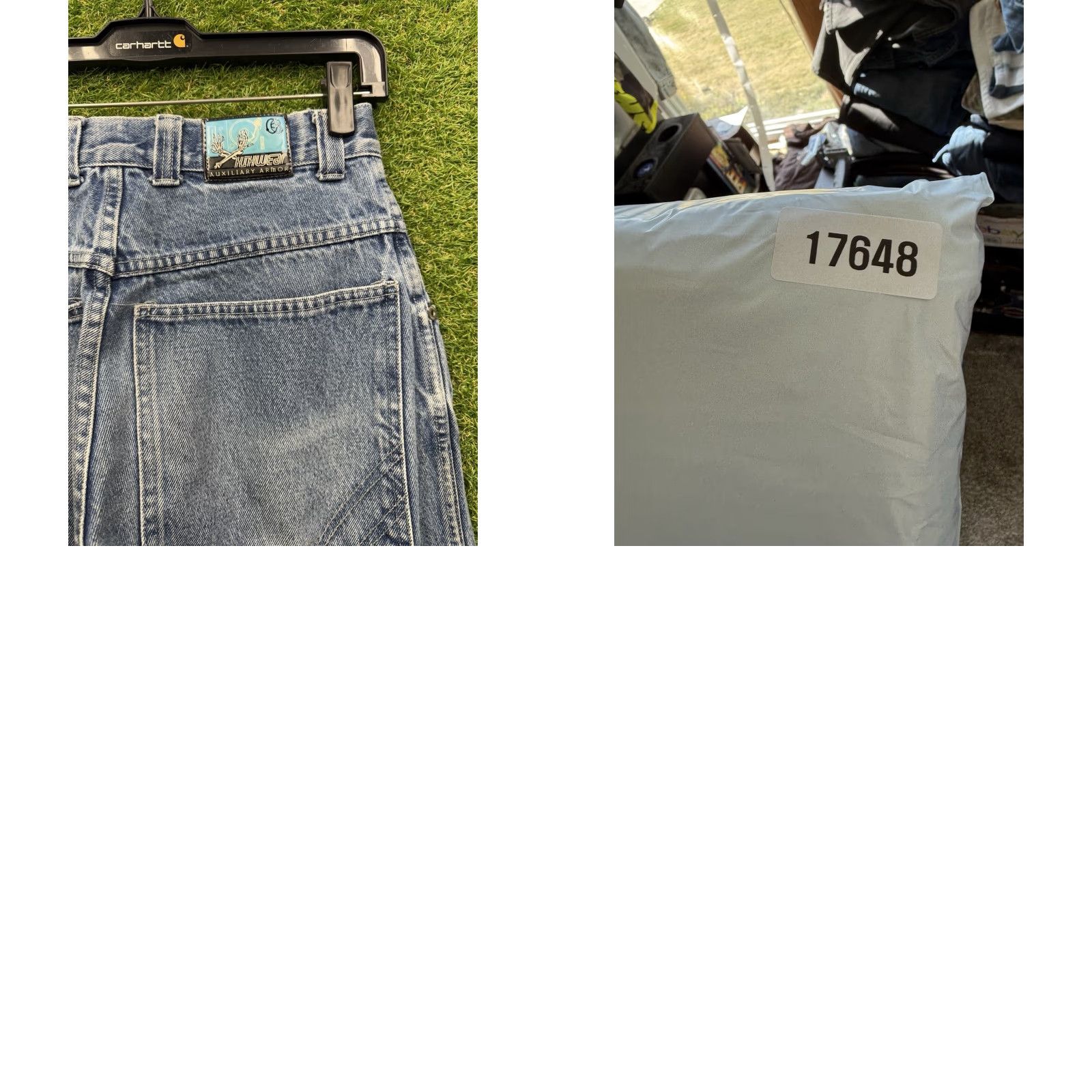 Vintage VINTAGE Kikwear Jeans 90s Y2K Raver Skater Wide-Leg 30x30 Button Fly Blue Denim 5-Pocket Mens Adjustable Rise High Relaxed 34 In Waist 30 In Inseam Size US 30 / EU 46 - 9 Thumbnail