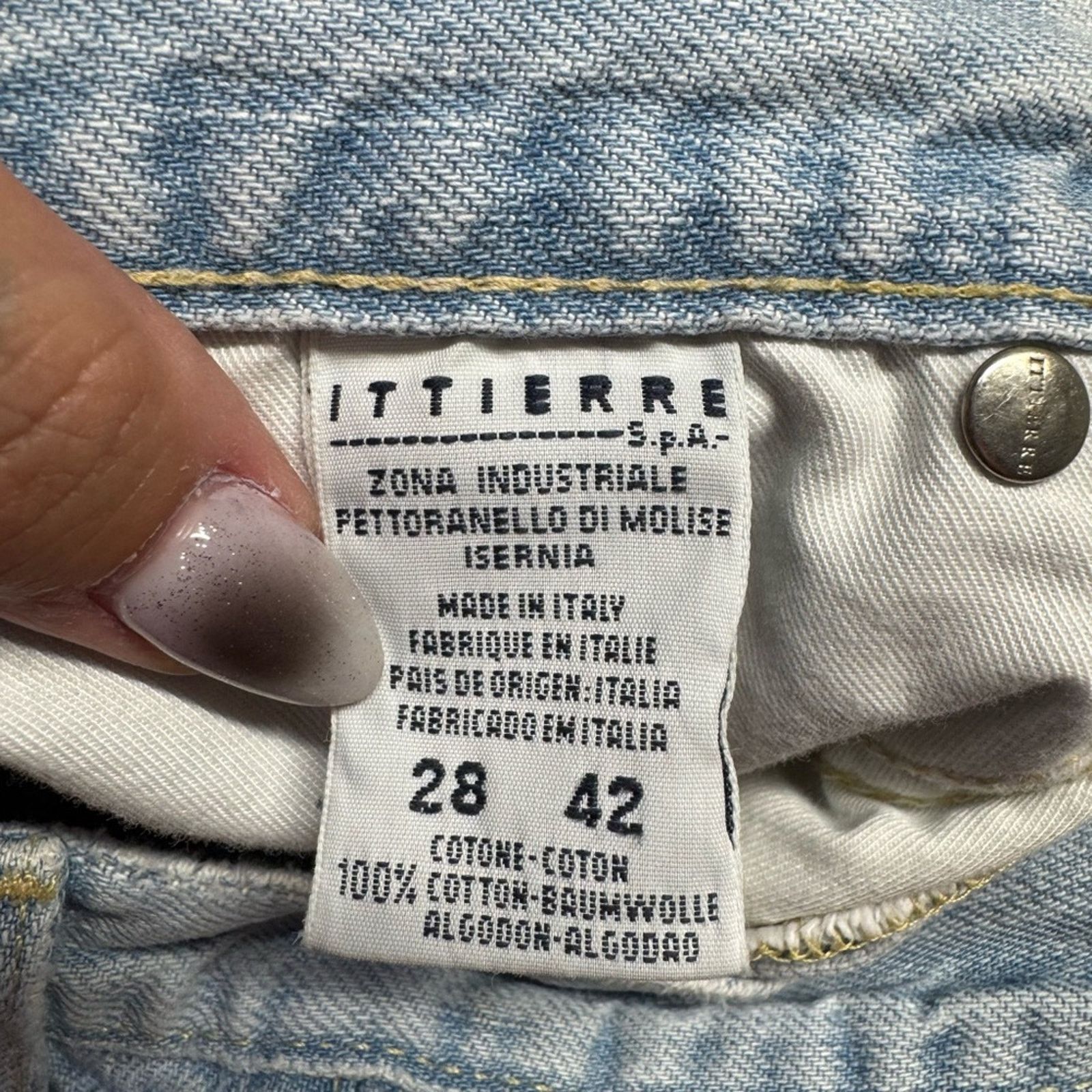 Versace Jeans Couture Versace Jeans Couture Light Wash Bootcut Denim size 28 Size 28" / US 6 / IT 42 - 4 Thumbnail