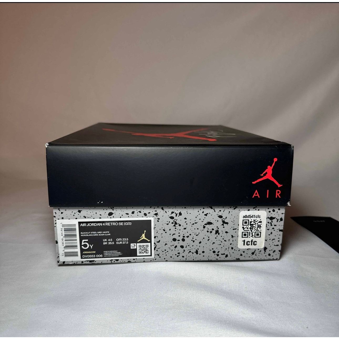 Jordan Brand × Nike Size 5.5 - Air Jordan 4 Retro SE GS Black Canvas Men's Shoes Size US 5.5 / EU 38 - 9 Thumbnail