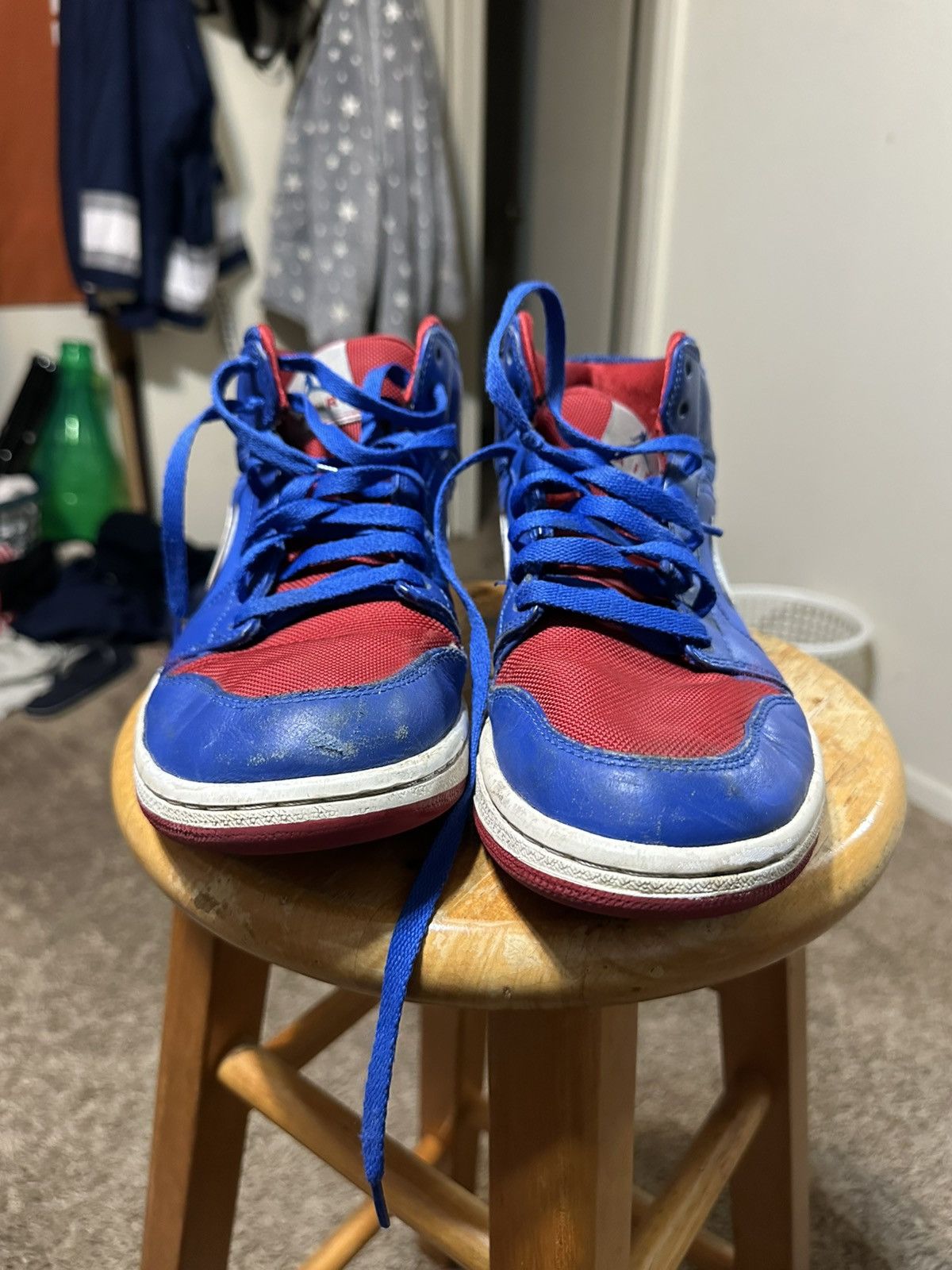 Nike Vintage Nike Air Jordan 1 “Detroit Pistons” 2012 size 9.5 Size US 9.5 / EU 42-43 - 2 Thumbnail