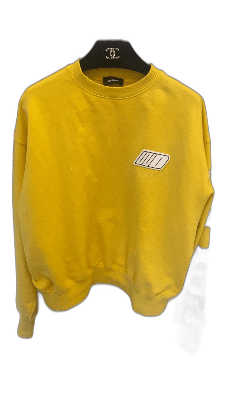 WE11DONE We11done Yellow Loose Fit Sweatshirt Size US M / EU 48-50 / 2 - 1 Thumbnail