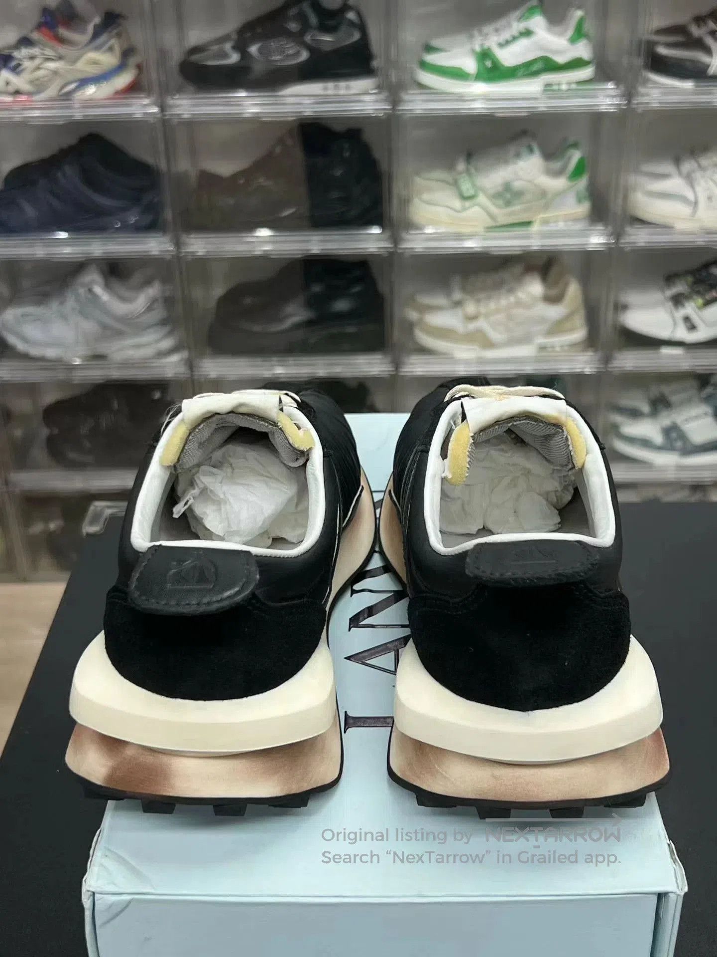 Lanvin Black Low-Top Sneakers Size 10. Size US 10 / EU 43 - 7 Thumbnail