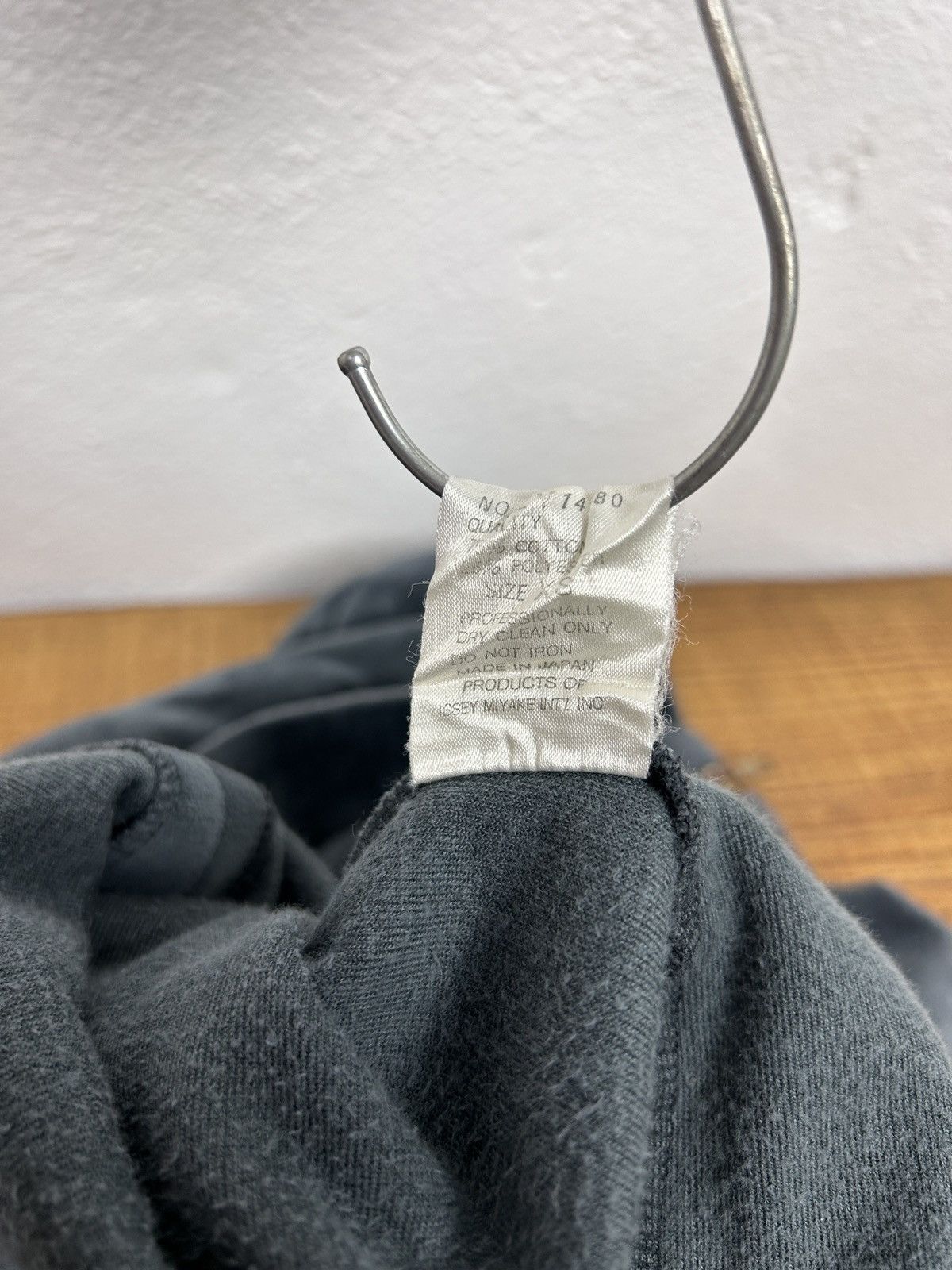 Issey Miyake 90s Vintage Archive Issey Miyake Long Neck Velour Zip