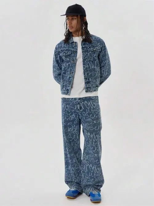 Jean Grafitti Vintage 90s Jeans Denim Size US 36 / EU 52 - 1 Thumbnail