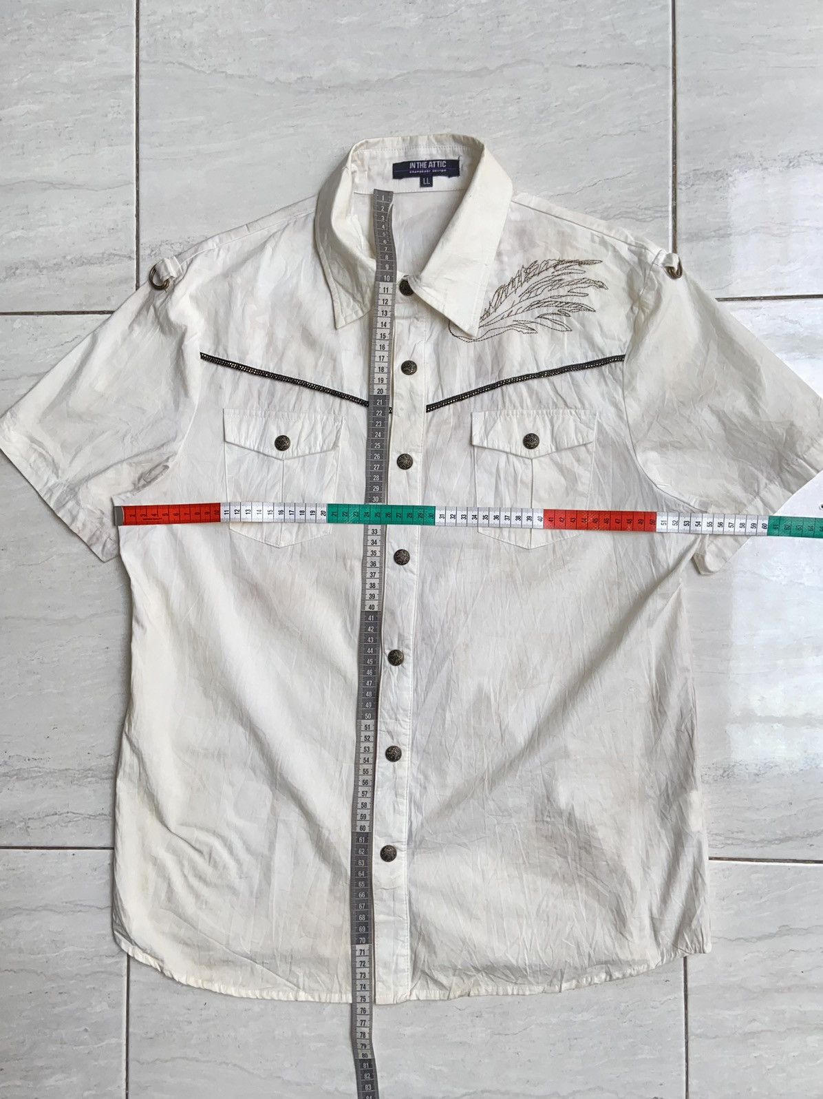 In The Attic IN THE ATTIC White Shirt Size US M / EU 48-50 / 2 - 2 Thumbnail