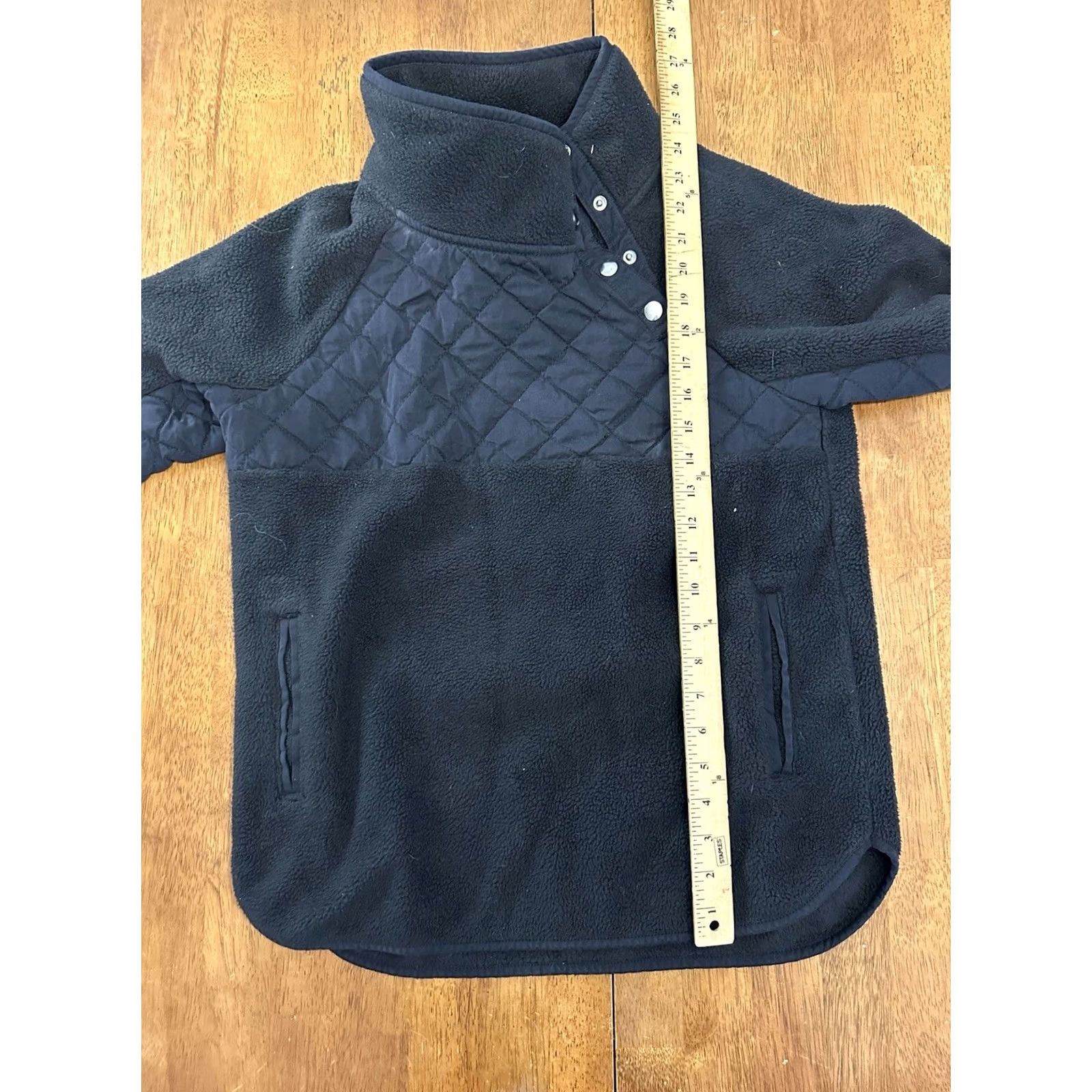 Abercrombie & Fitch Abercrombie & Fitch Fleece Jacket - Medium Black Womens Size M / US 6-8 / IT 42-44 - 5 Thumbnail
