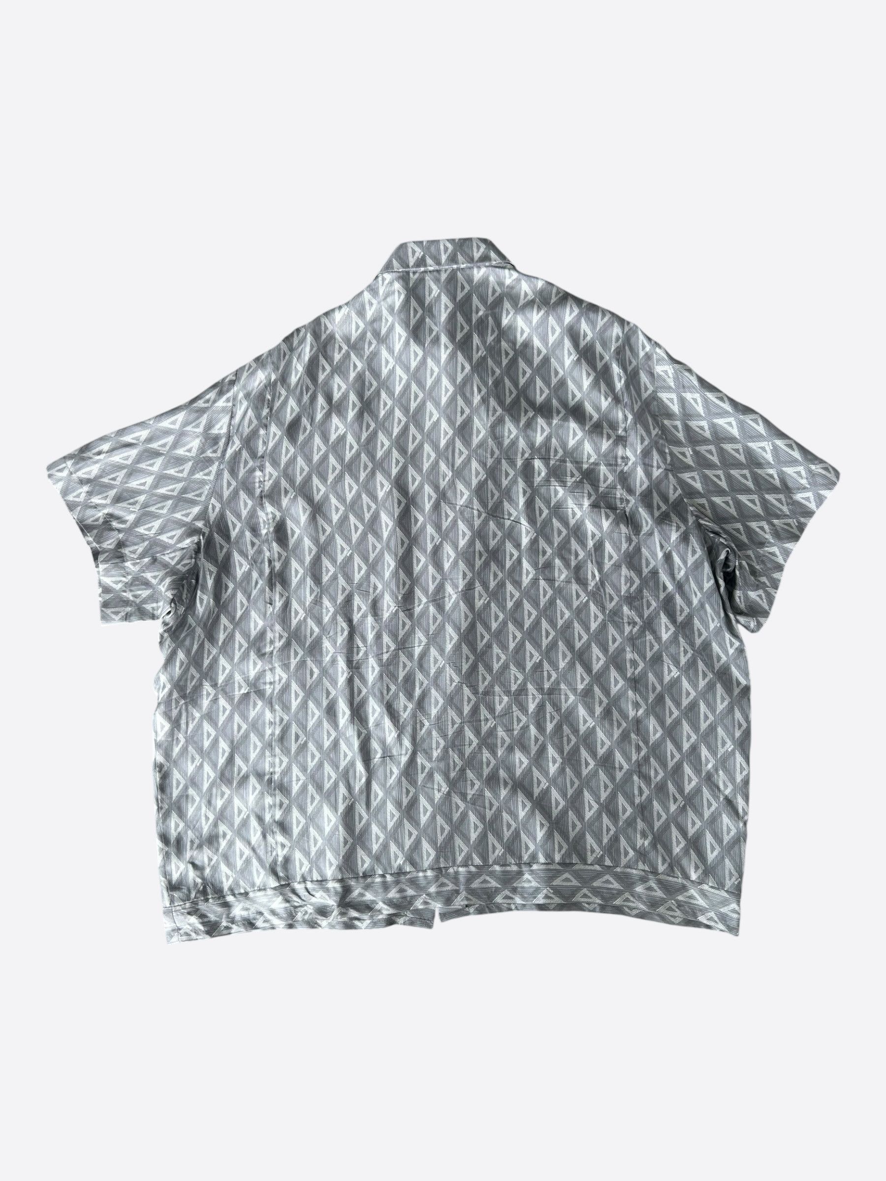 Dior Dior Grey CD Diamond Silk Button Up Shirt Size US XXL / EU 58 / 5 - 2 Thumbnail