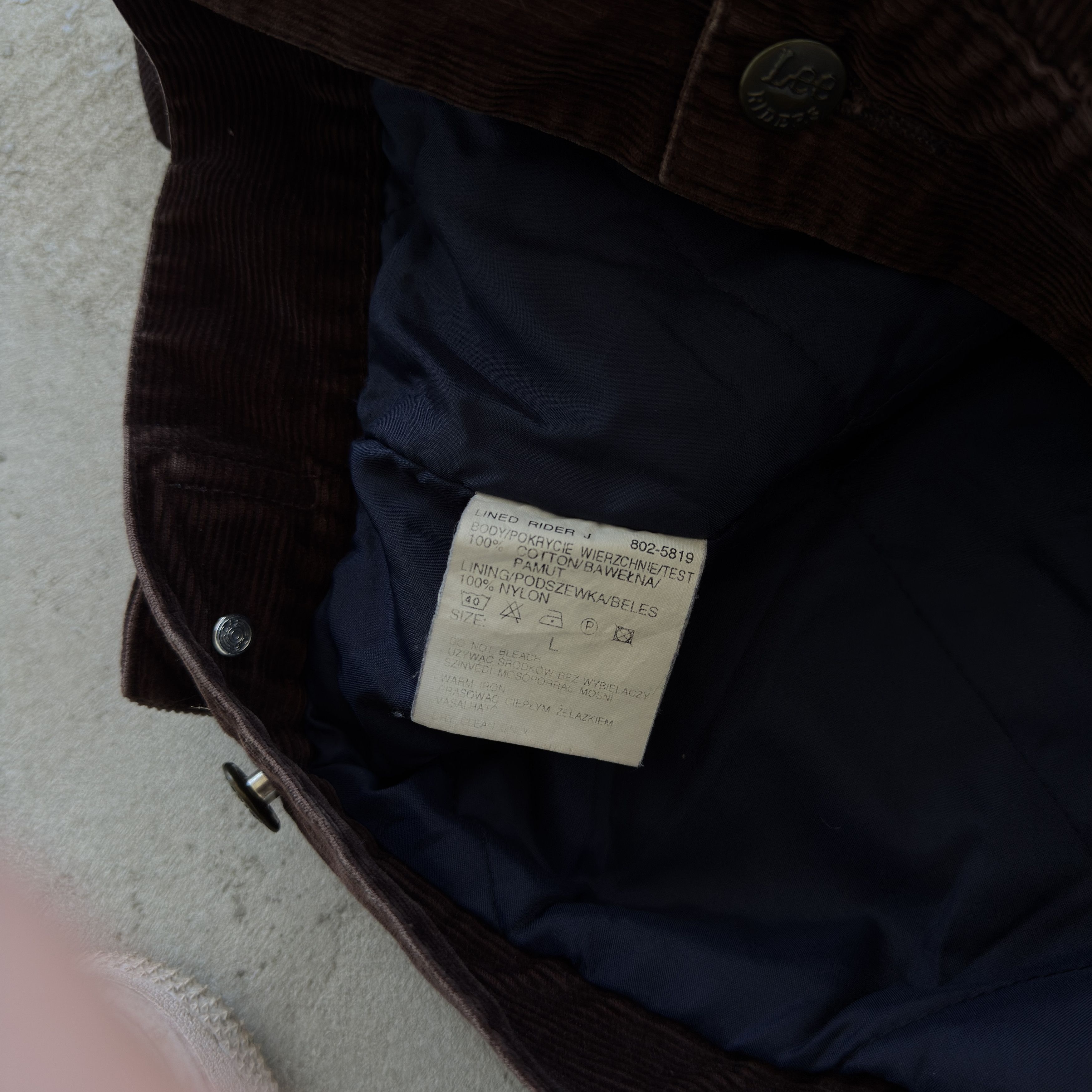 Lee Vintage Lee Sanforized Brown Corduroy Trucker Jacket L Size US L / EU 52-54 / 3 - 6 Thumbnail