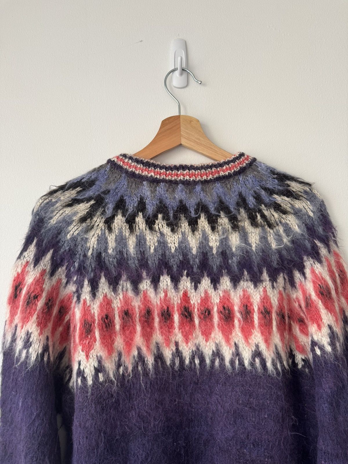 Vintage Alpaca Mohair Fair Isle Cardigan Size US M / EU 48-50 / 2 - 4 Thumbnail