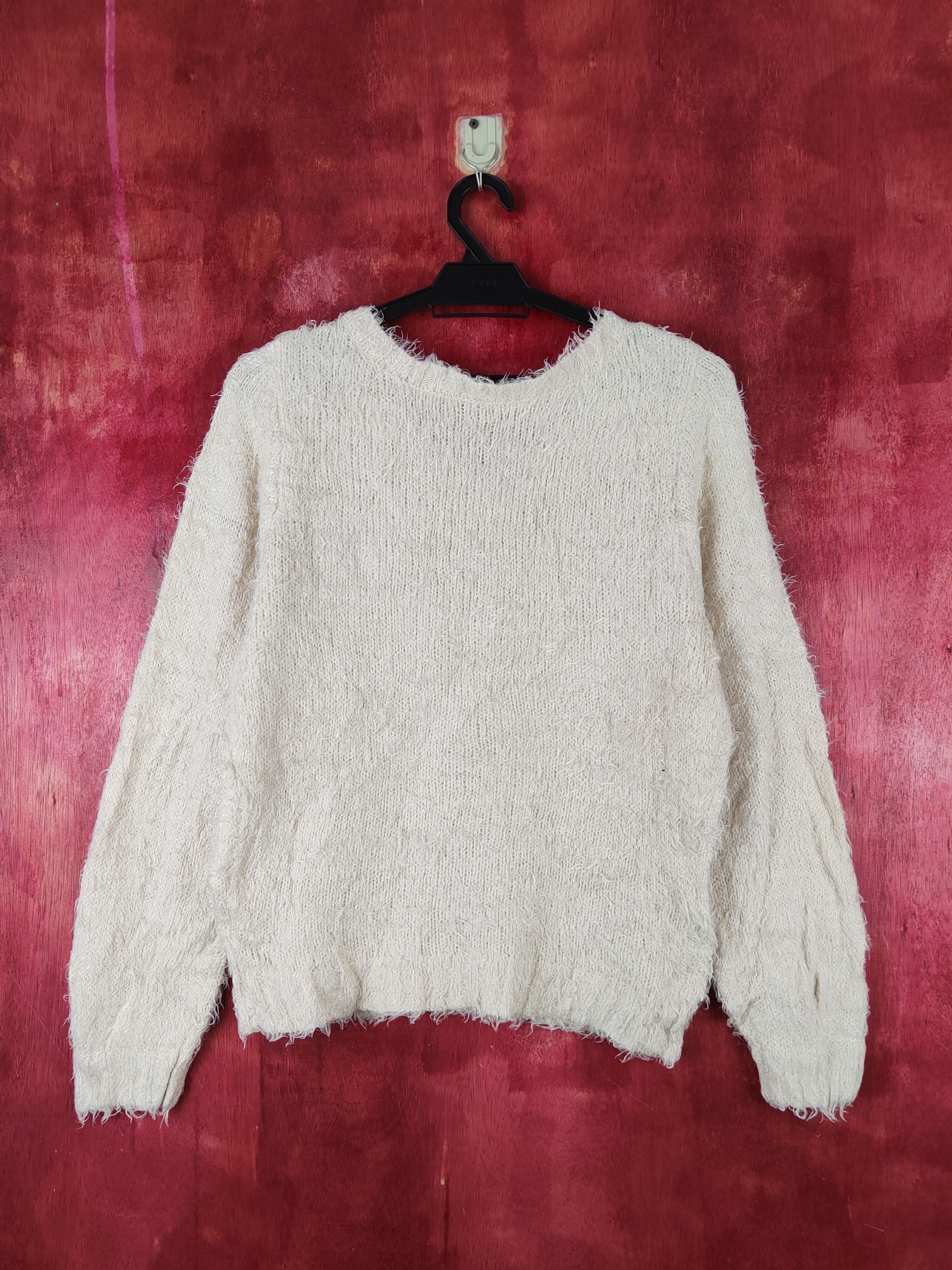 Japanese Brand × Vintage SUPER COOL 💥 Goodday Black White Fur Mohair Knitwear Size S / US 4 / IT 40 - 7 Thumbnail