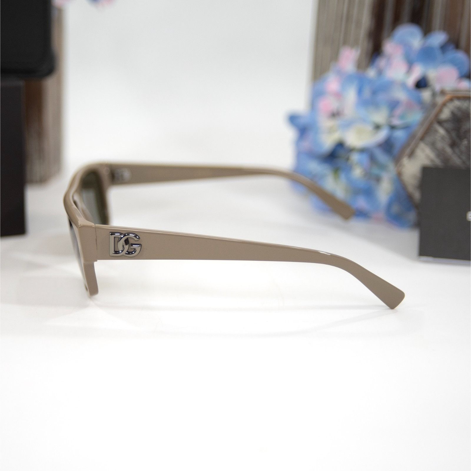 Dolce & Gabbana Dolce & Gabbana DG4455 Khaki Gunmetal Logo Acrylic Sunglasse Size ONE SIZE - 2 Thumbnail