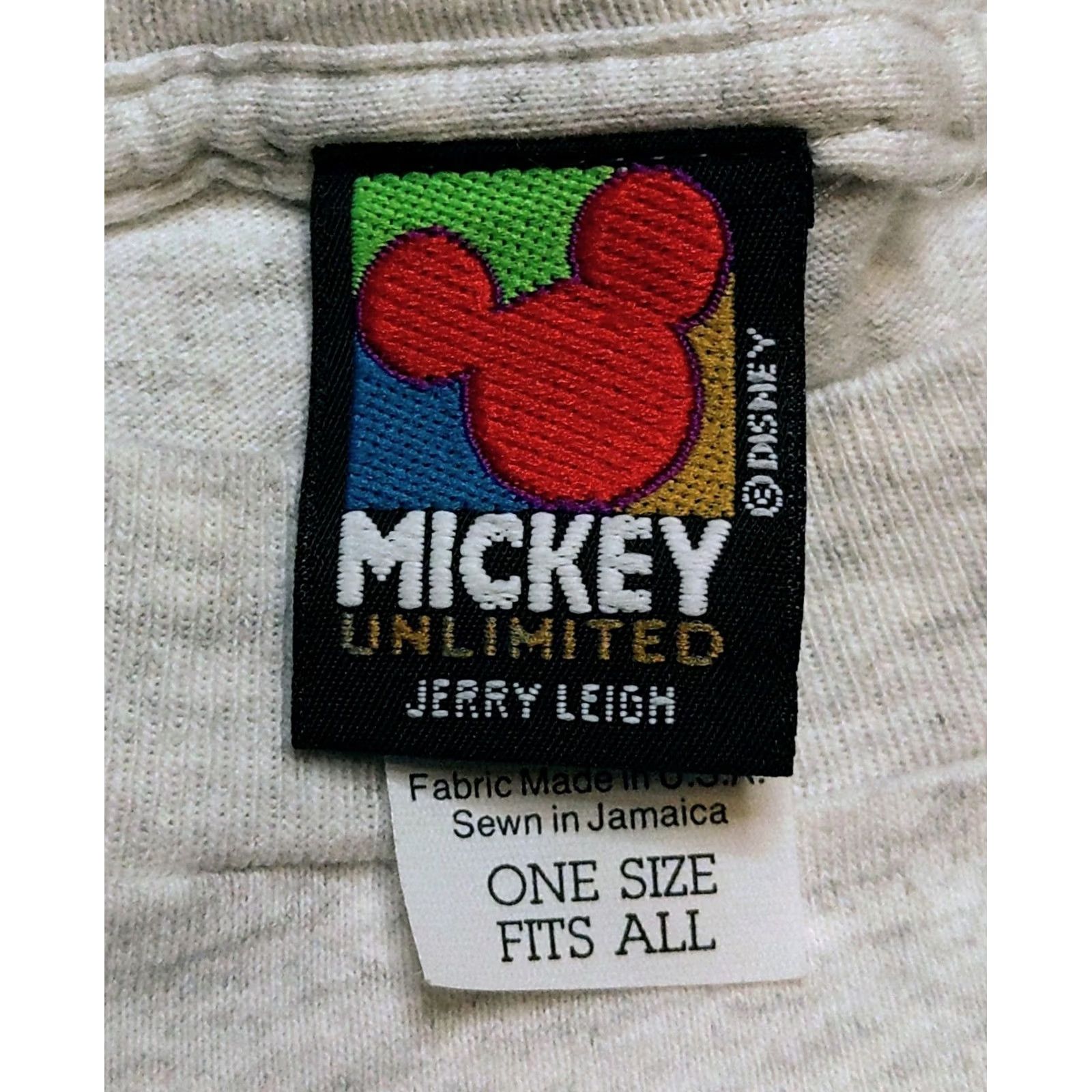 Mickey Unlimited VINTAGE Mickey Unlimited T Shirt Mens Large Mickey Minnie Mouse American Flag Gray Cotton 90s USA Graphic Print Size US L / EU 52-54 / 3 - 6 Thumbnail
