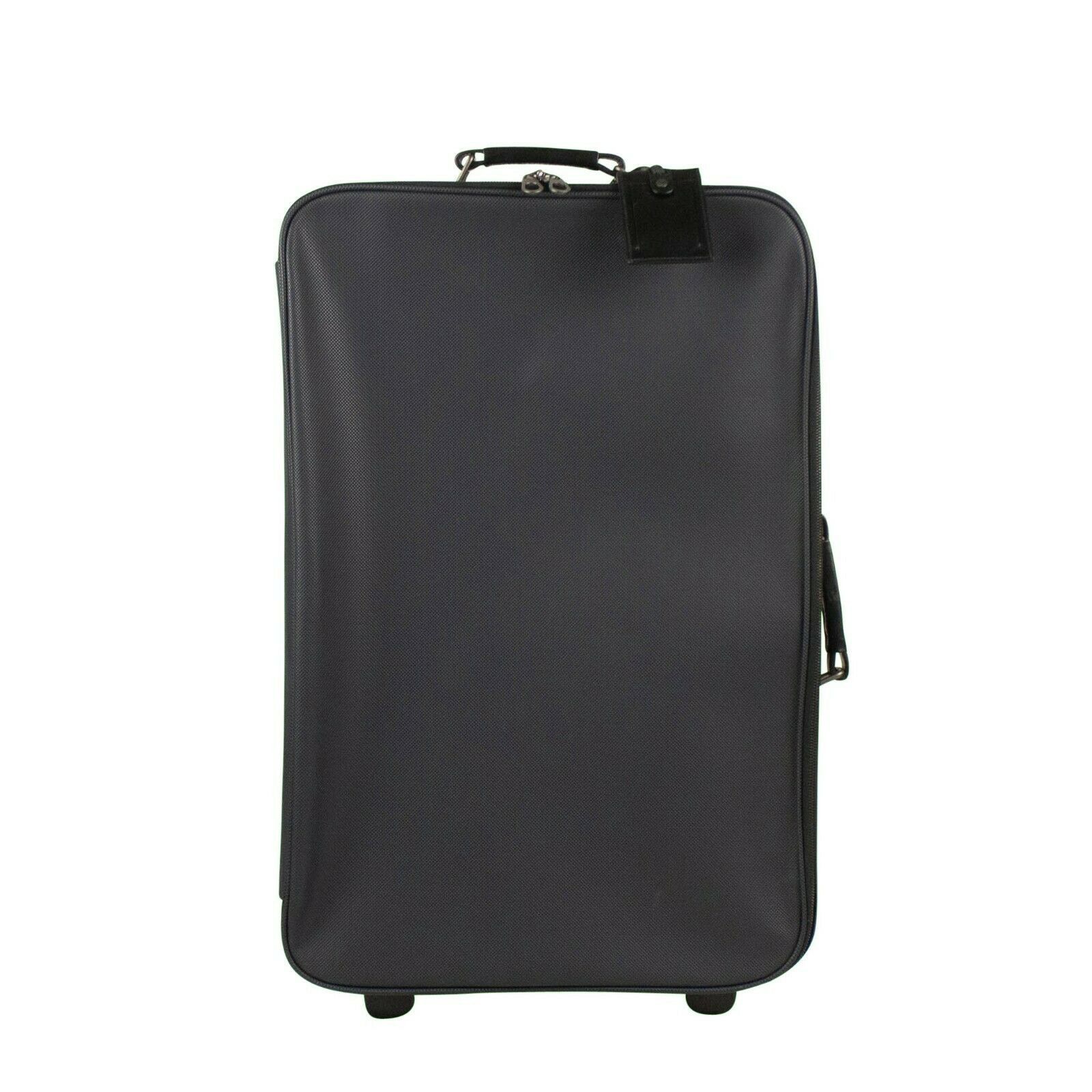 Bottega Veneta Bottega Veneta Blue Rubberized Canvas 'Marco Polo' Suitcase Luggage Size ONE SIZE - 1 Thumbnail