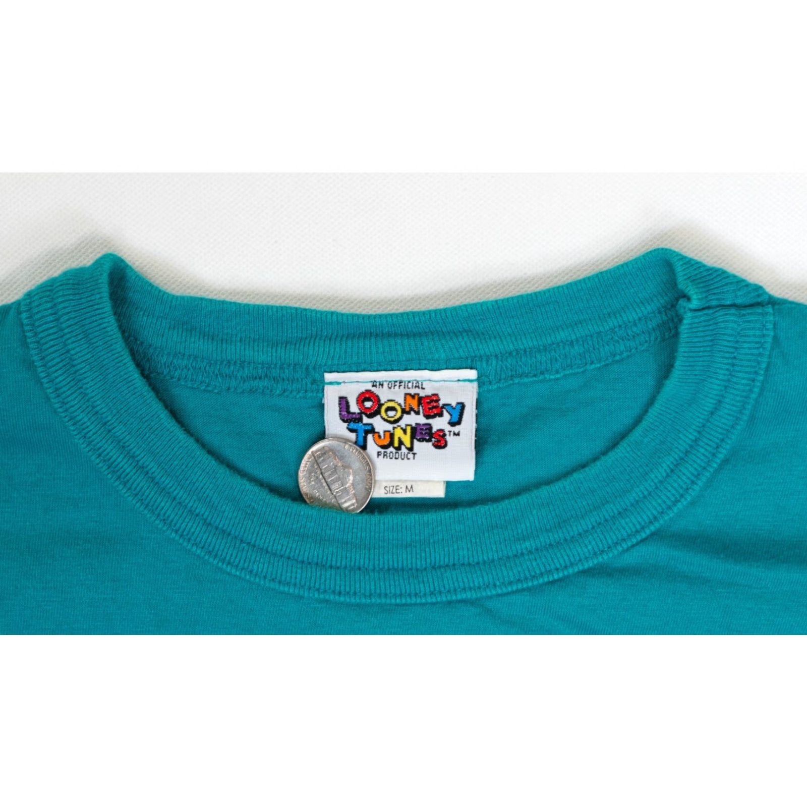 Vintage VINTAGE Bugs Bunny Basketball T-Shirt Mens M 22x25 Warner Bros Looney Tunes Gray 90s Cartoon Size M / US 6-8 / IT 42-44 - 3 Thumbnail