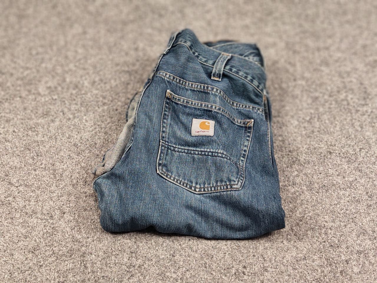 Carhartt Vintage 90's USA Carhartt Retro Distressed Faded Denim Jeans Size US 34 / EU 50 - 3 Thumbnail
