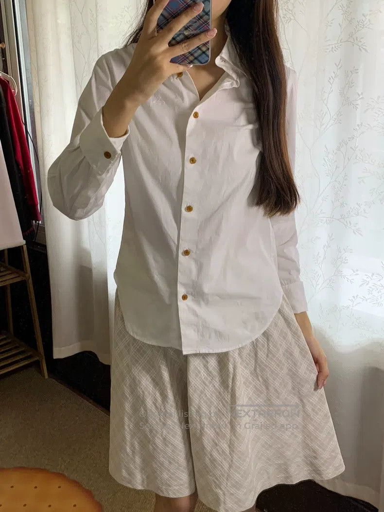 Vivienne Westwood Vivienne Westwood White Shirt Size L / US 10 / IT 46 - 2 Thumbnail
