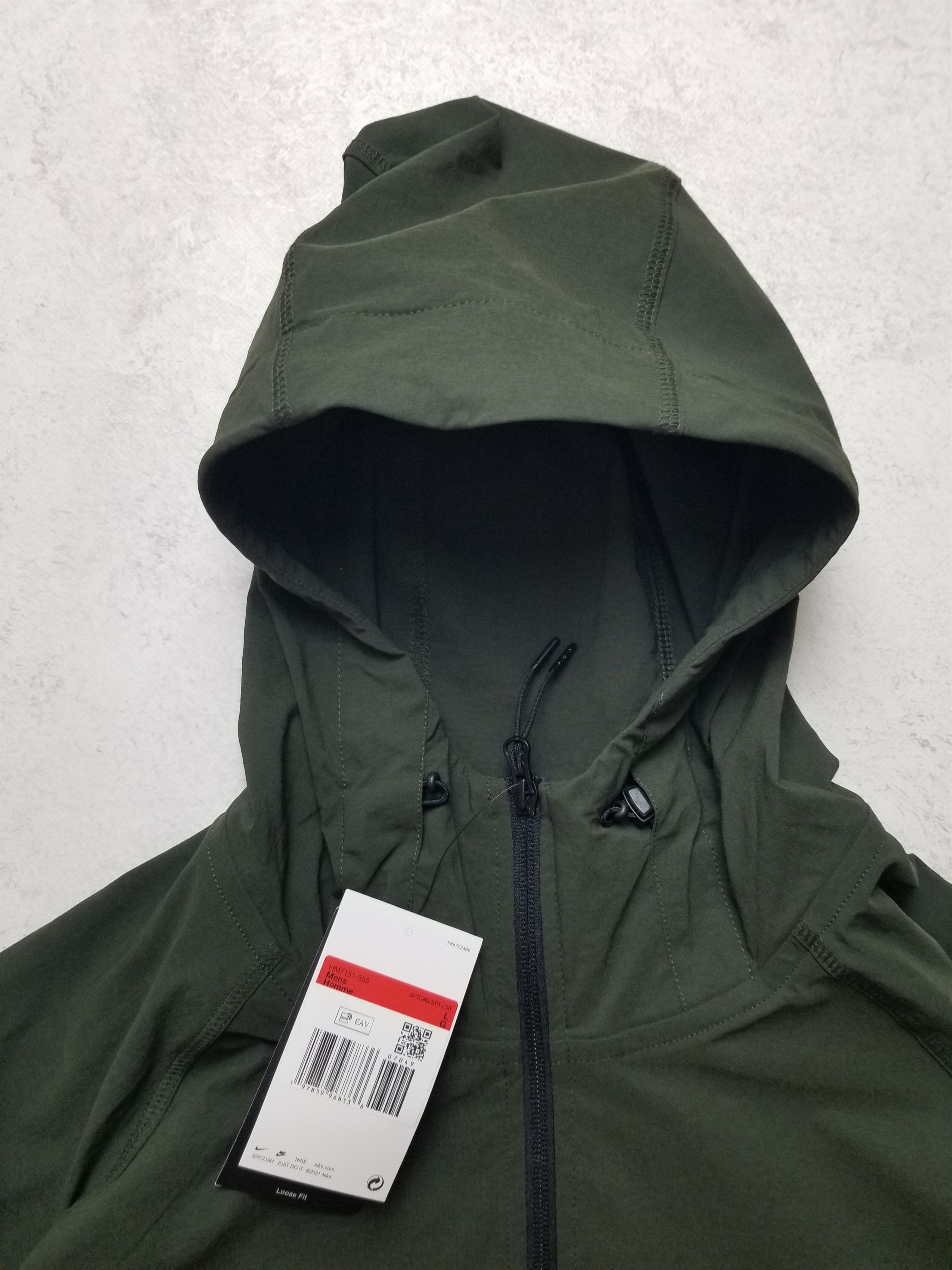 Nike Tech Woven Windrunner Tracksuit Jacket and Pants Olive Size US L / EU 52-54 / 3 - 13 Thumbnail