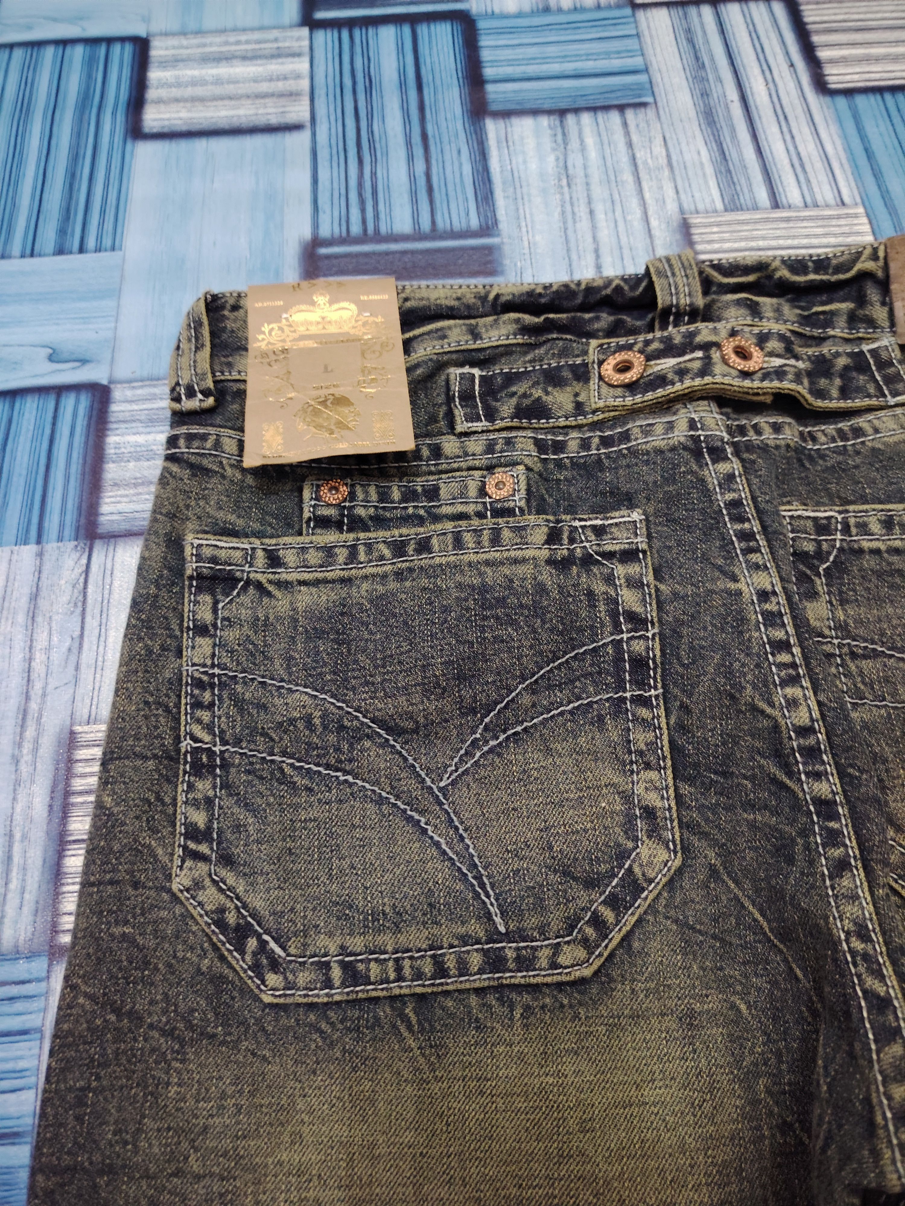 Hysteric Glamour 💥Insane💥 R>>> Jeans RH193 Mud Wash Flared Jeans Size US 31 - 23 Thumbnail