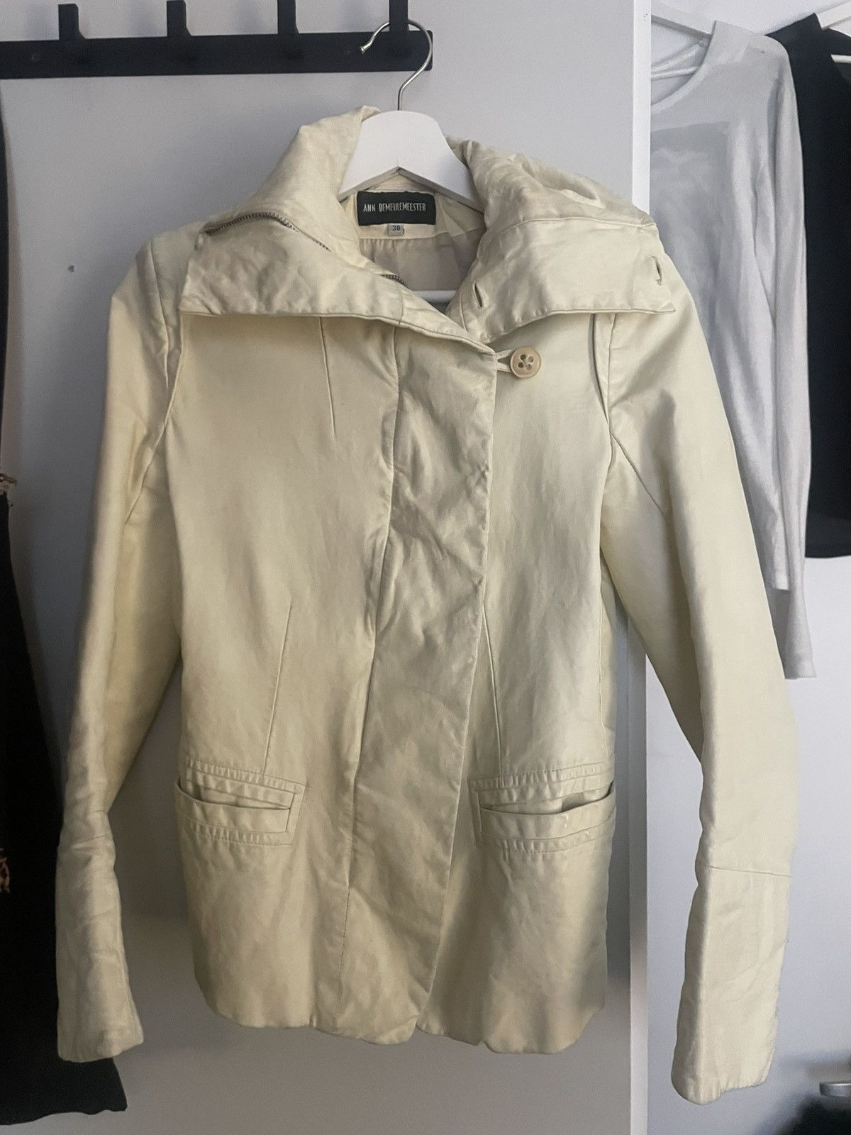 Ann Demeulemeester AW05 Leather Jacket w/ Faux Fur Size S / US 4 / IT 40 - 3 Thumbnail