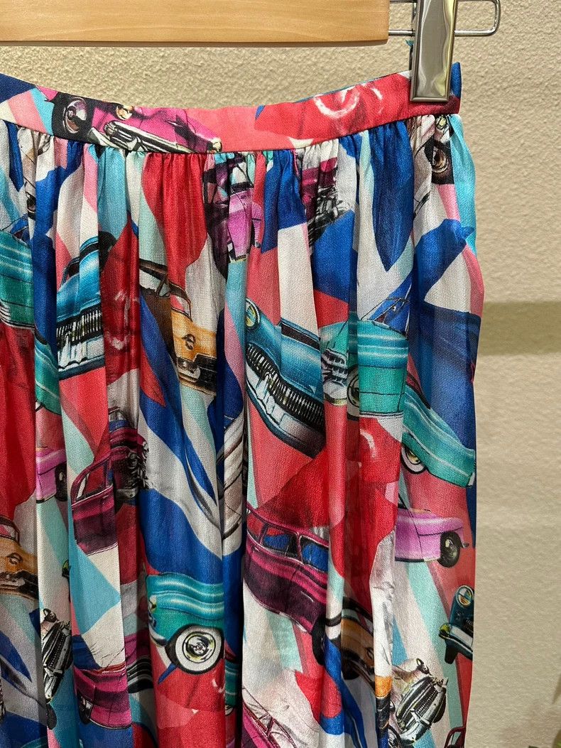 Chanel Chanel Cuba series show color printed silk gauze skirt hal Size 42" / US 20 - 4 Thumbnail