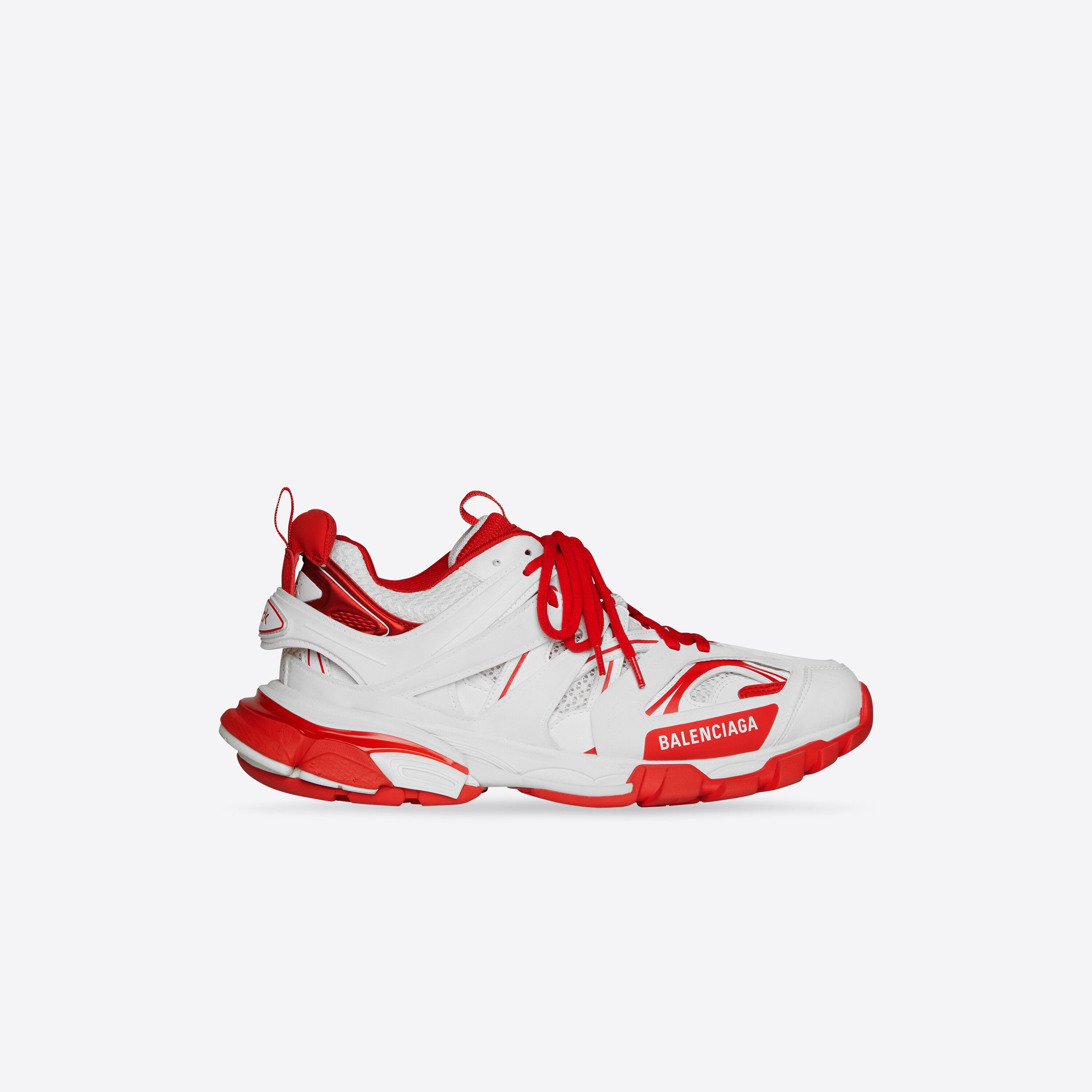 o1la1rc1a1023 Track Sneakers in Red & White