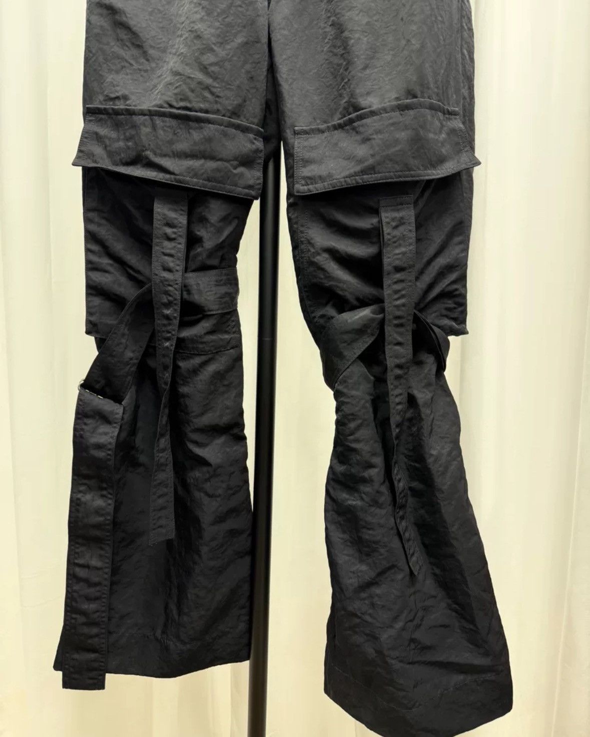 Dries van Noten metal nylon strap pants