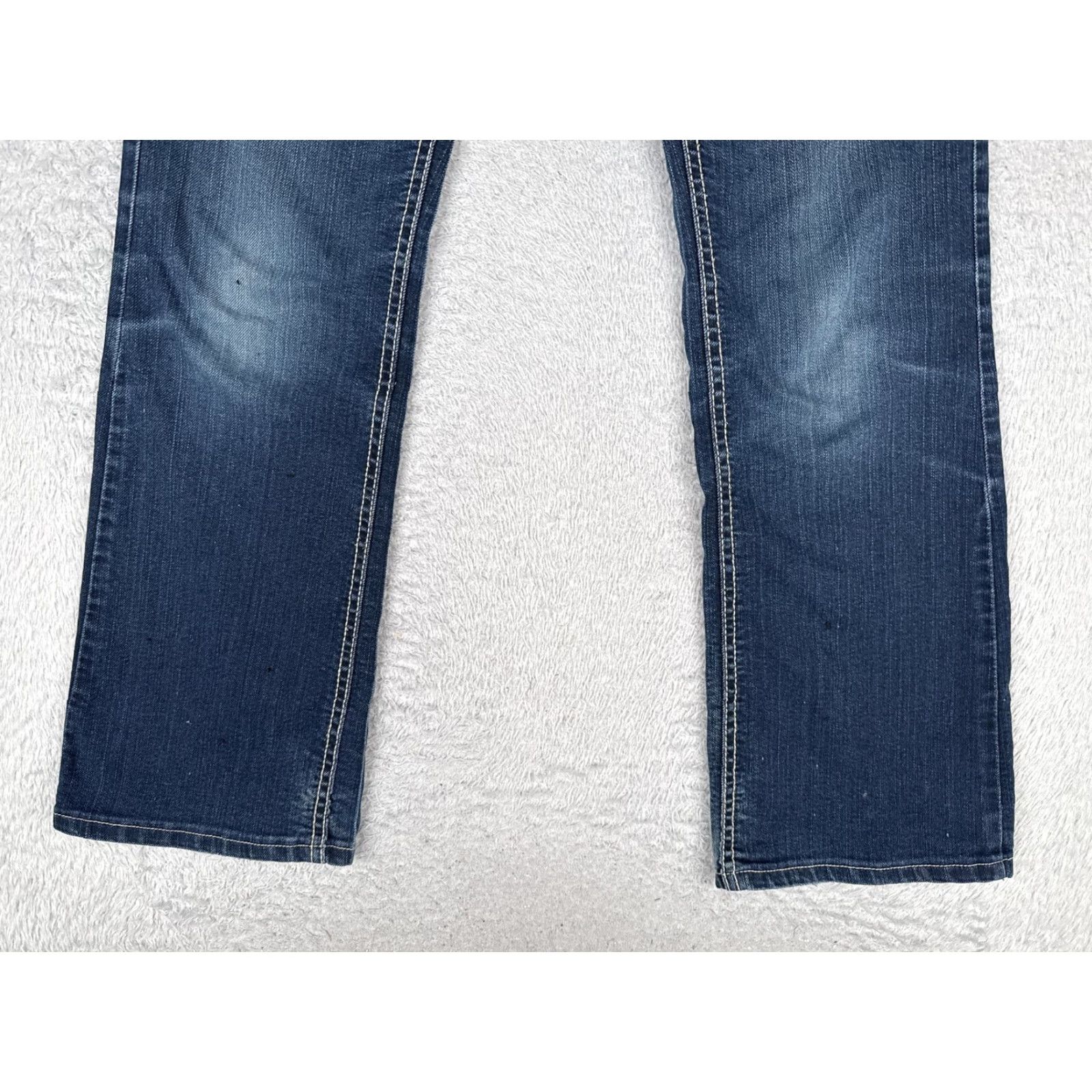 Wrangler Wrangler Bootcut Jeans Juniors 5/6 Blue Med Wash Low Rise Stretch Denim 28x32 Size 27" / US 4 / IT 40 - 2 Thumbnail
